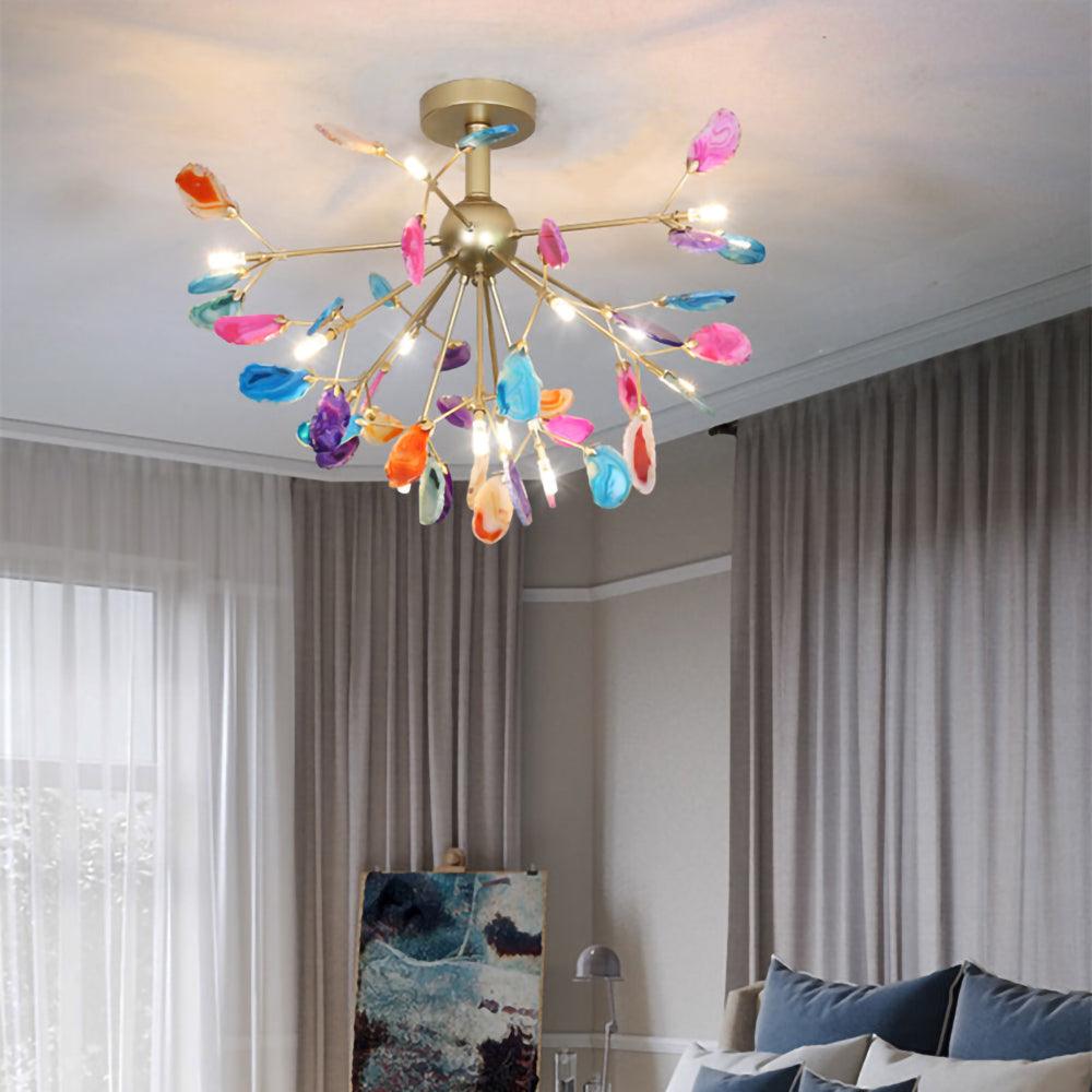 Agate Flake Chandelier - Blowlighting