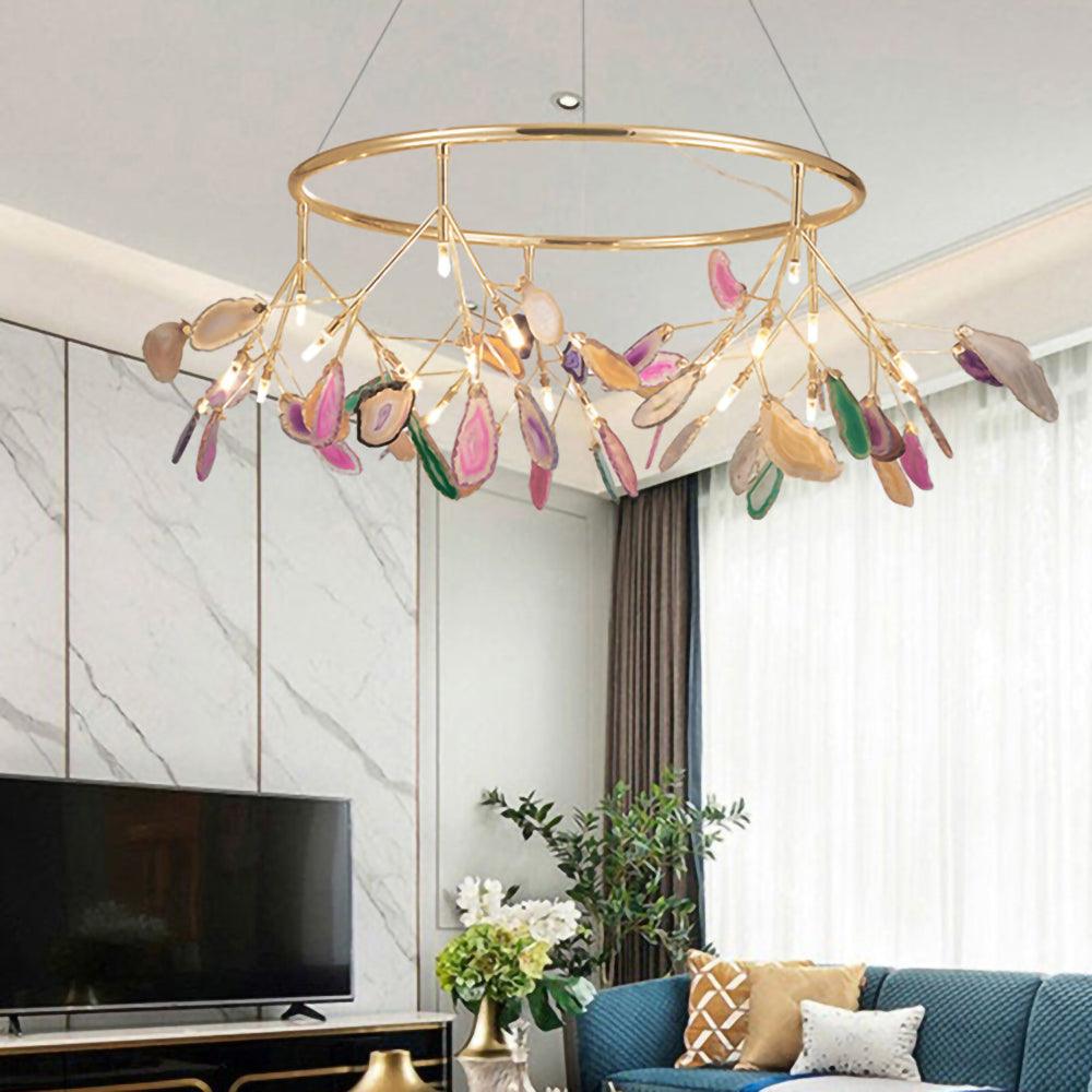 Agate Flake Chandelier - Blowlighting