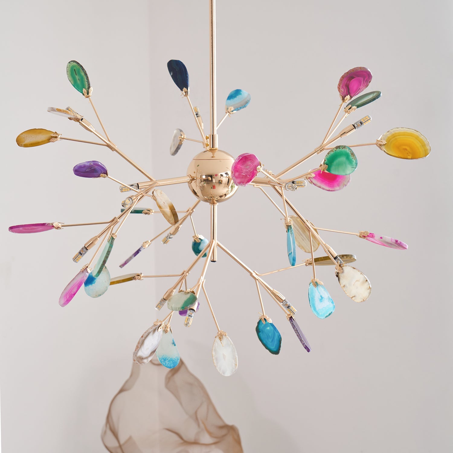 Agate Flake Chandelier - Blowlighting