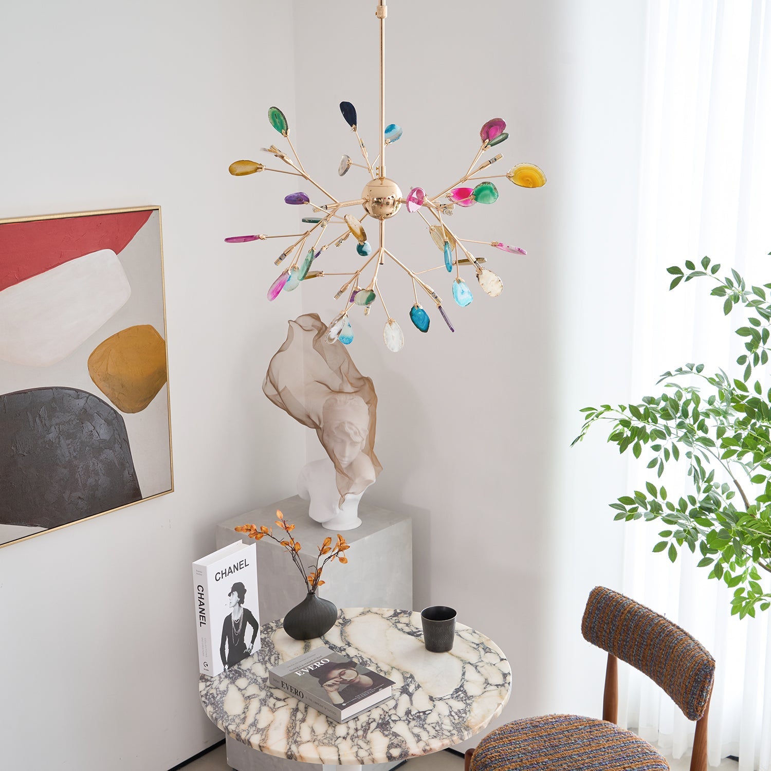 Agate Flake Chandelier - Blowlighting