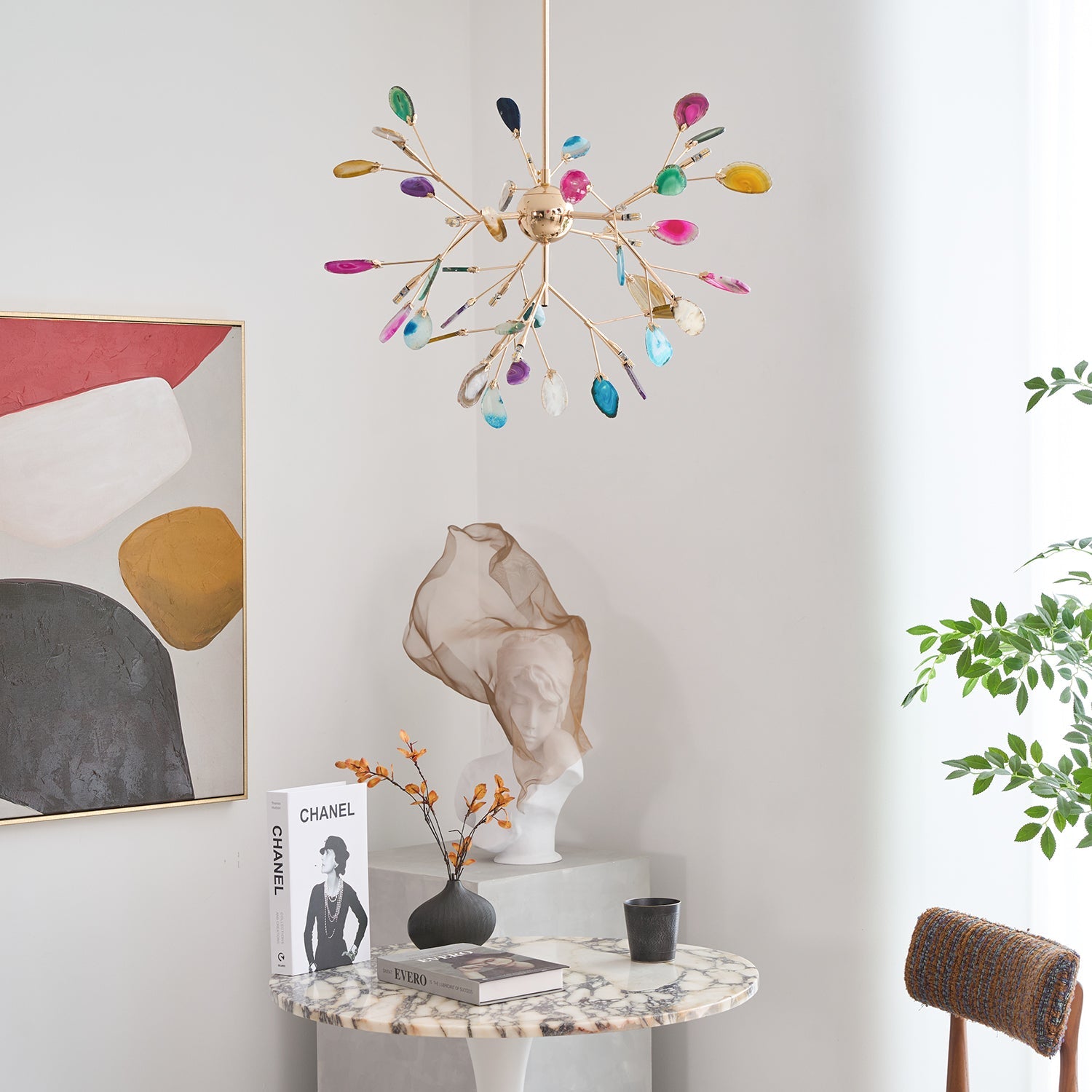 Agate Flake Chandelier - Blowlighting