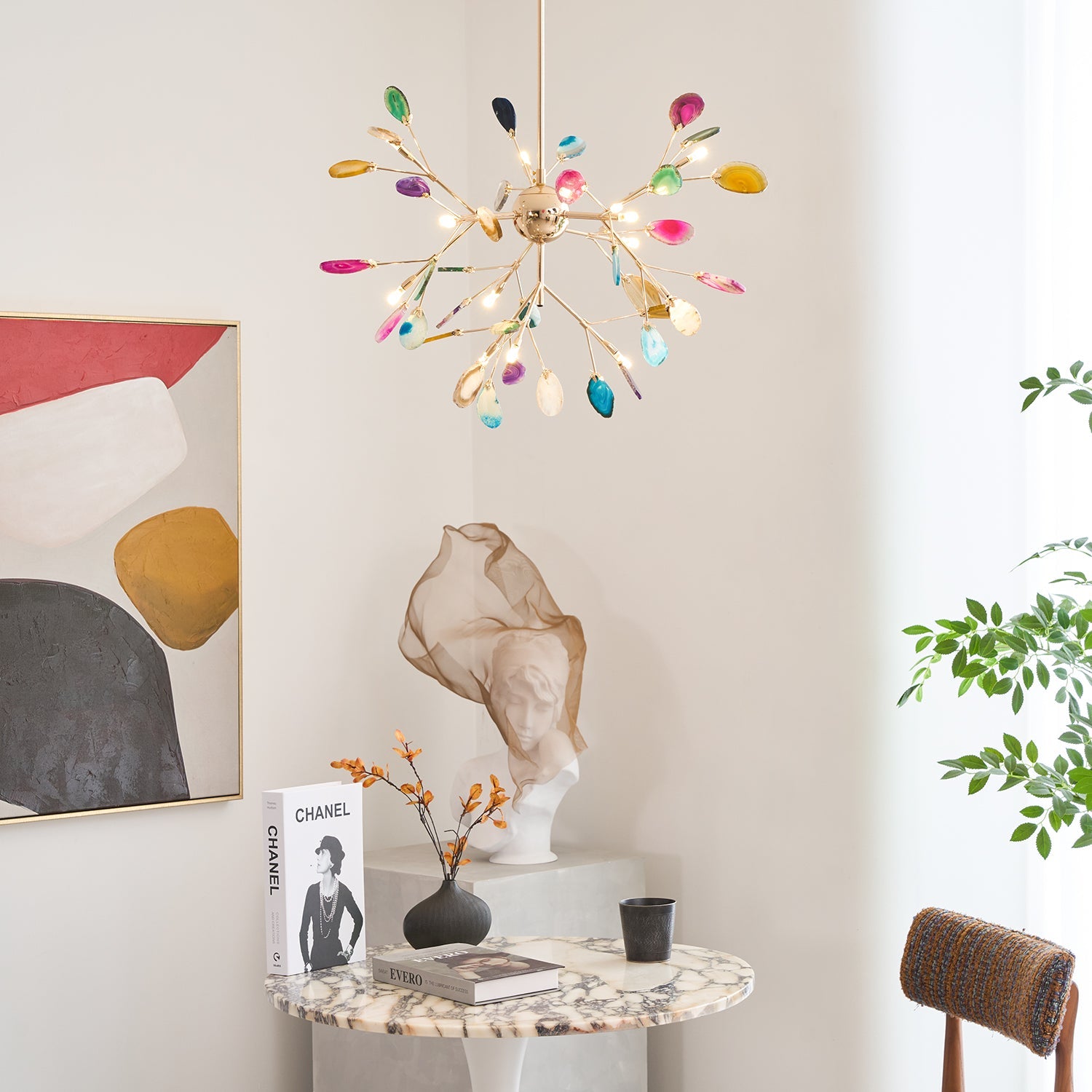 Agate Flake Chandelier - Blowlighting