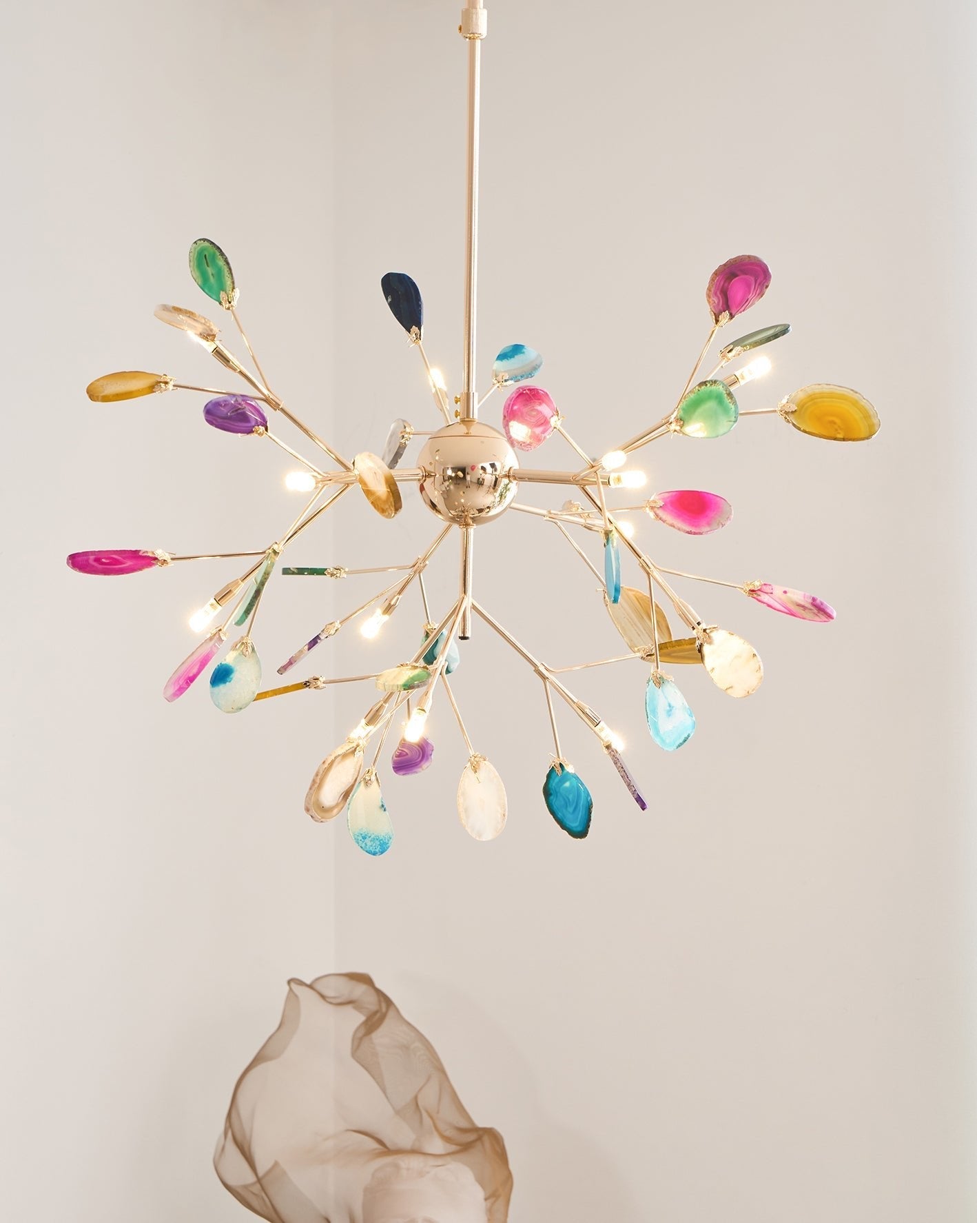 Agate Flake Chandelier - Blowlighting
