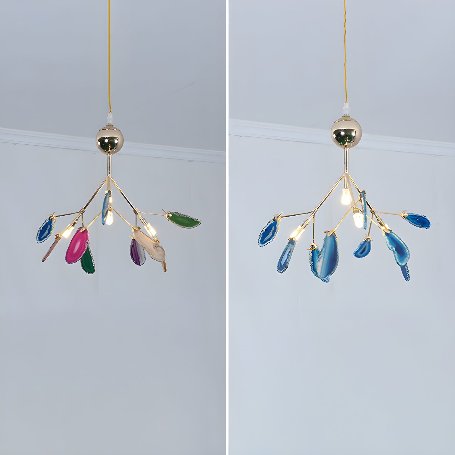 Agate Flake Chandelier - Blowlighting