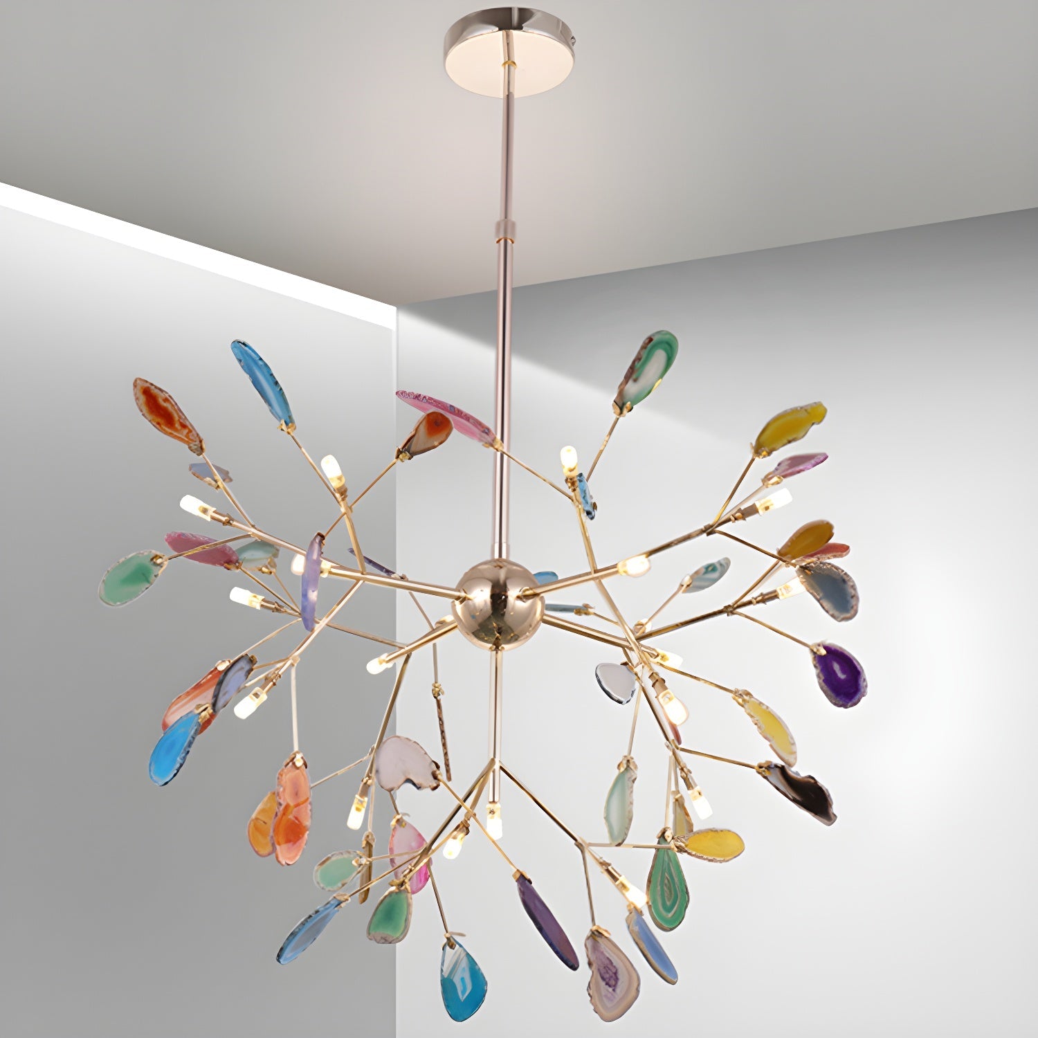 Agate Flake Chandelier - Blowlighting