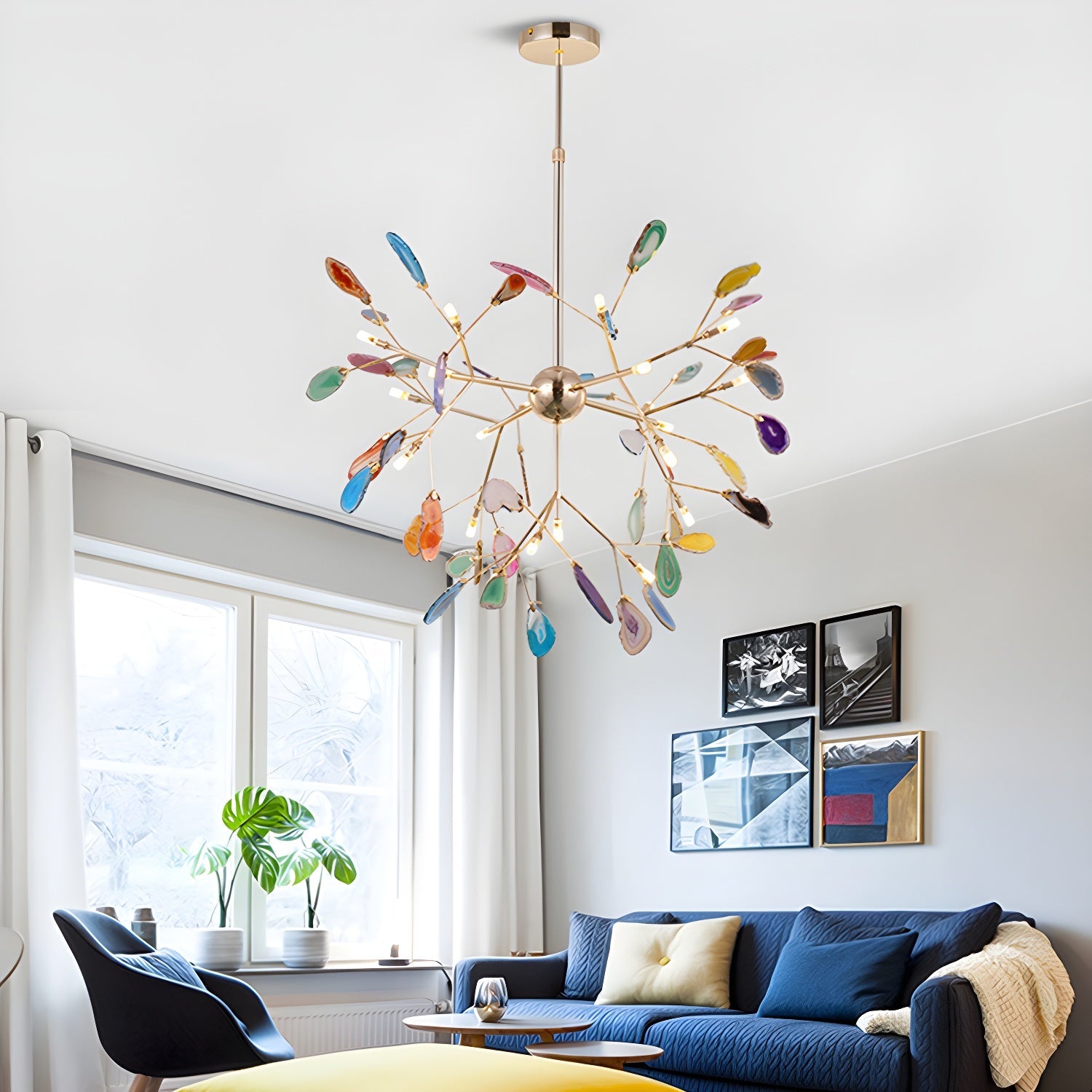 Agate Flake Chandelier - Blowlighting