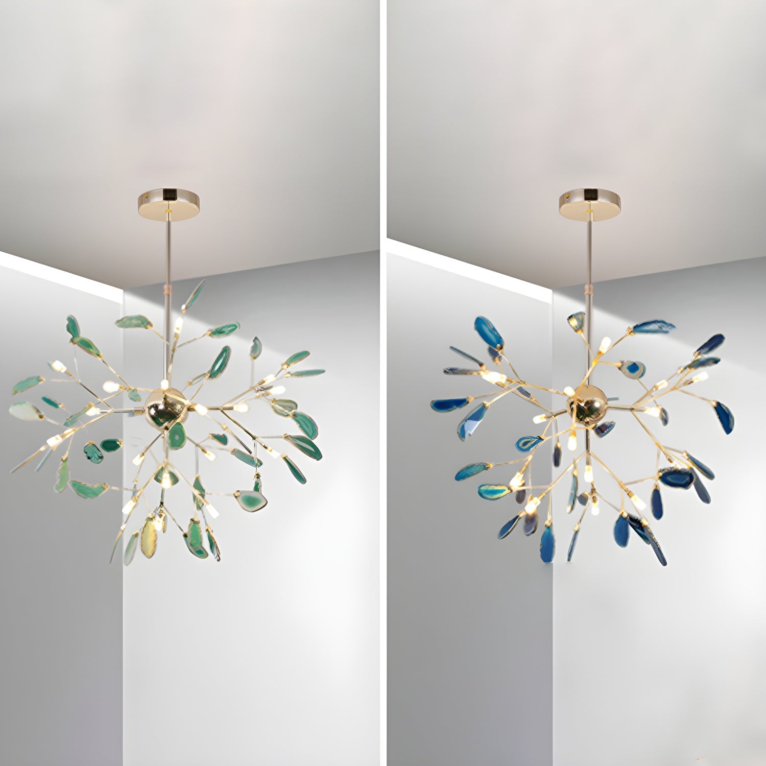 Agate Flake Chandelier - Blowlighting