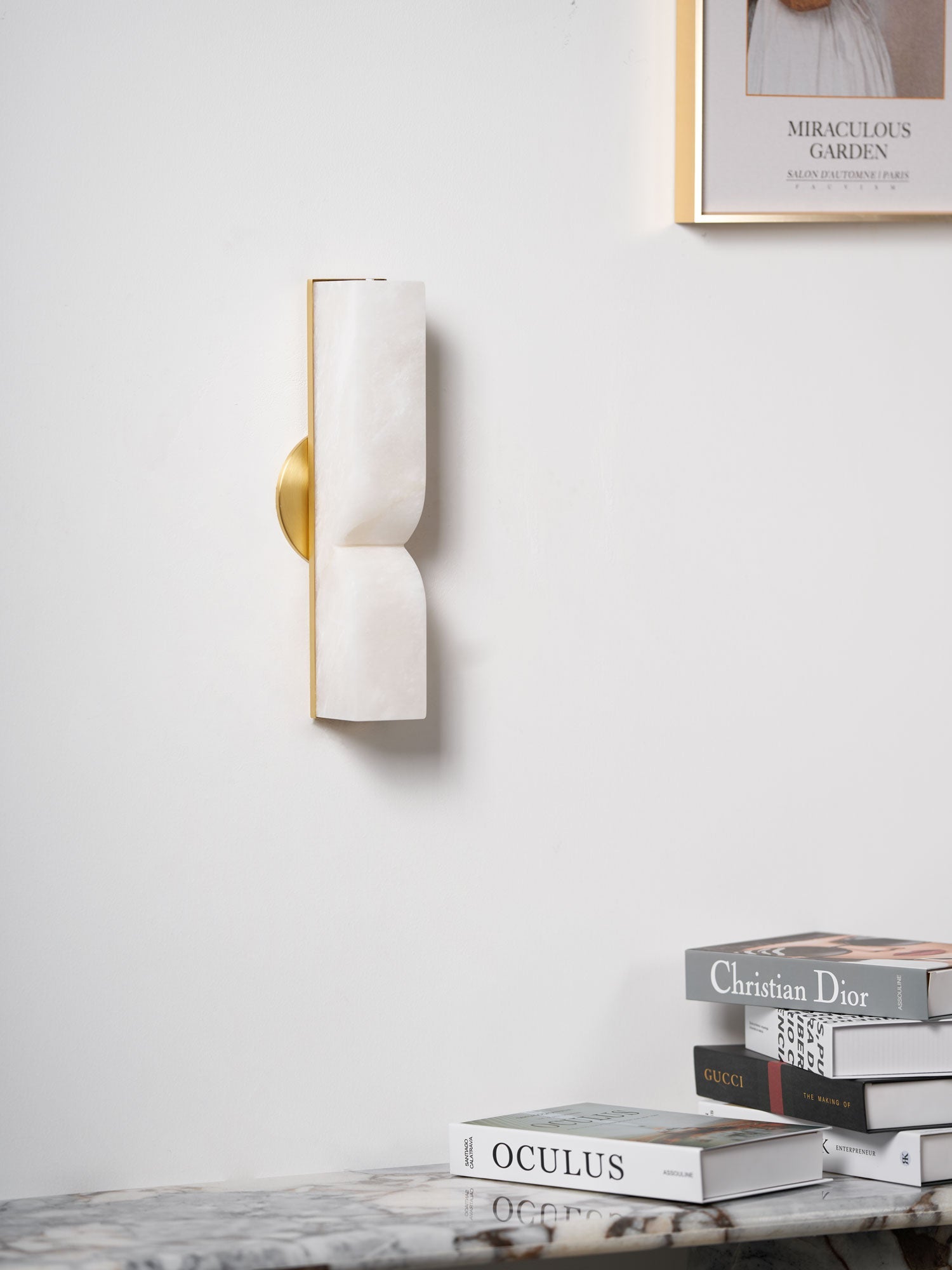 Lunaris Alabaster Rectangular Wall Lamp - Blowlighting