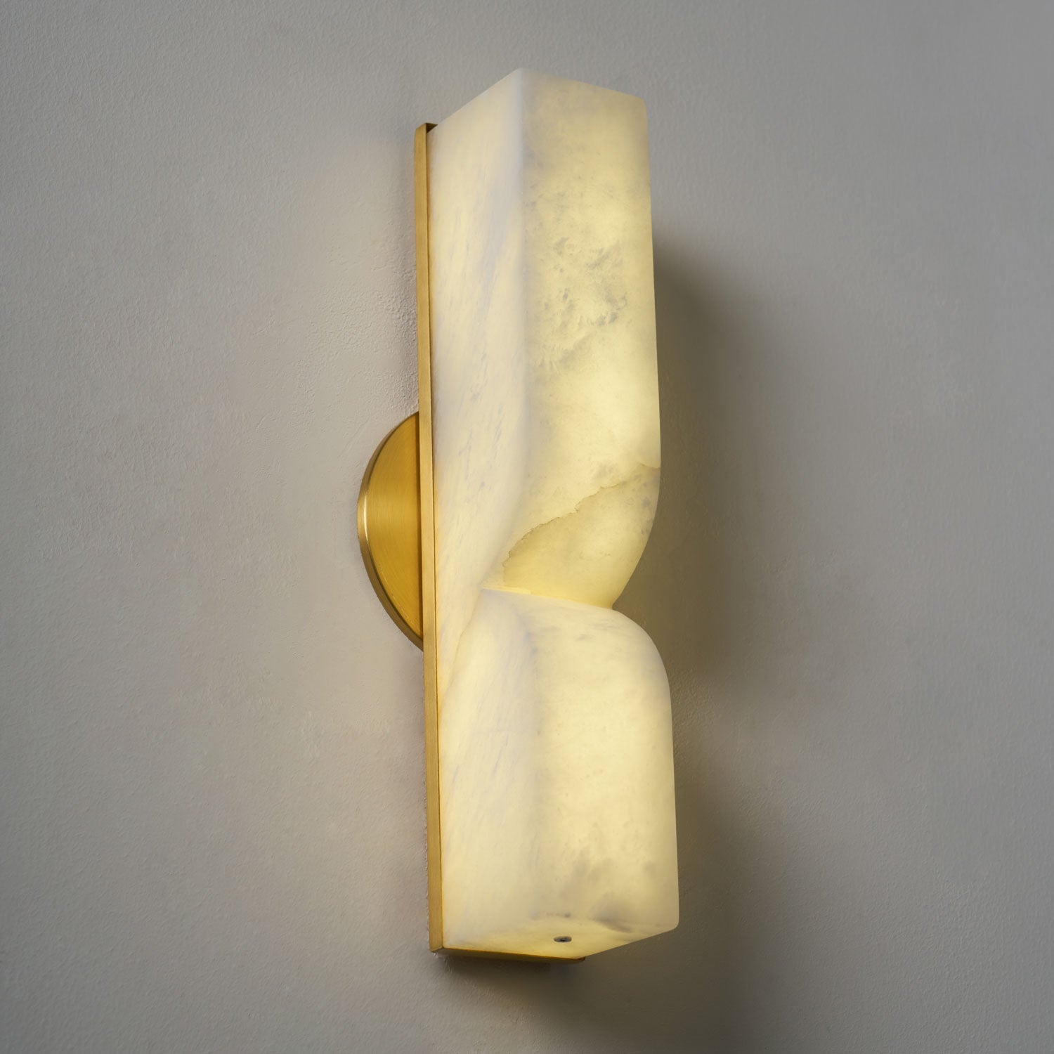 Lunaris Alabaster Rectangular Wall Lamp - Blowlighting