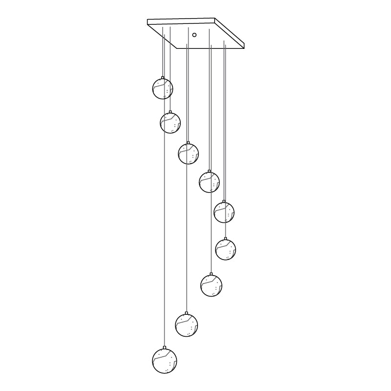 Ilaria Alabaster Pendant Light Chandelier - Blowlighting