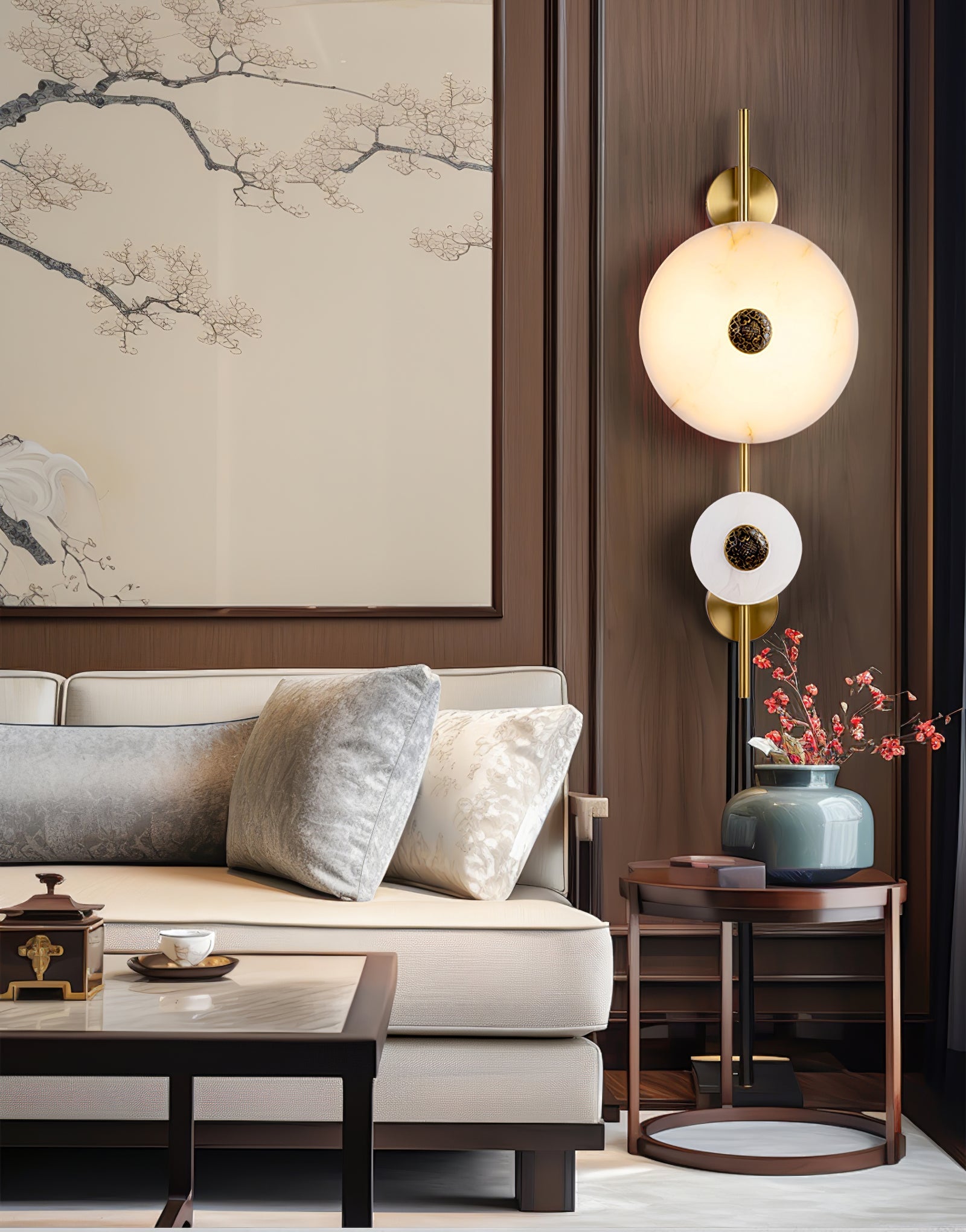 Evadne Alabaster Wall Lamp - Blowlighting