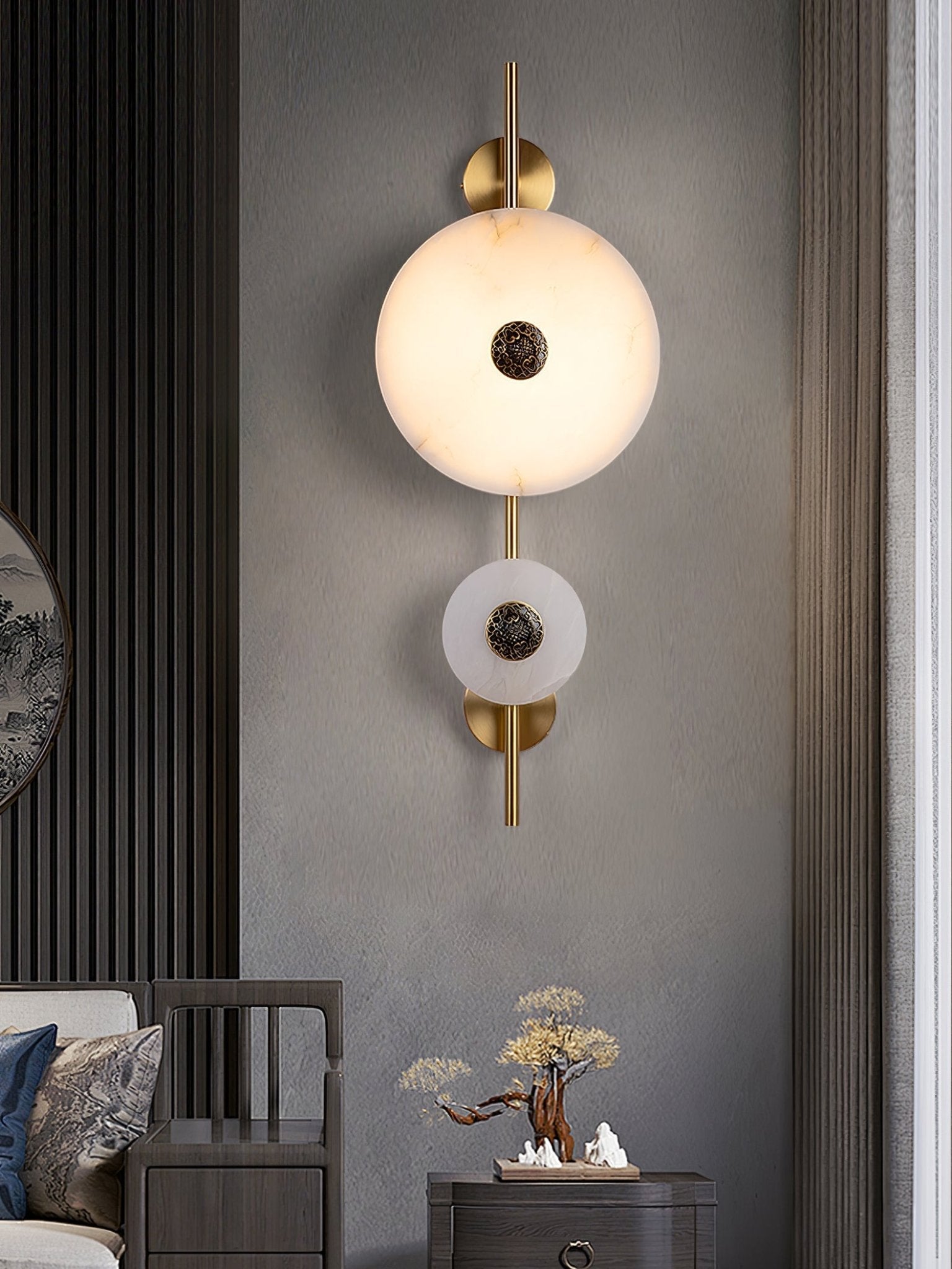 Evadne Alabaster Wall Lamp - Blowlighting