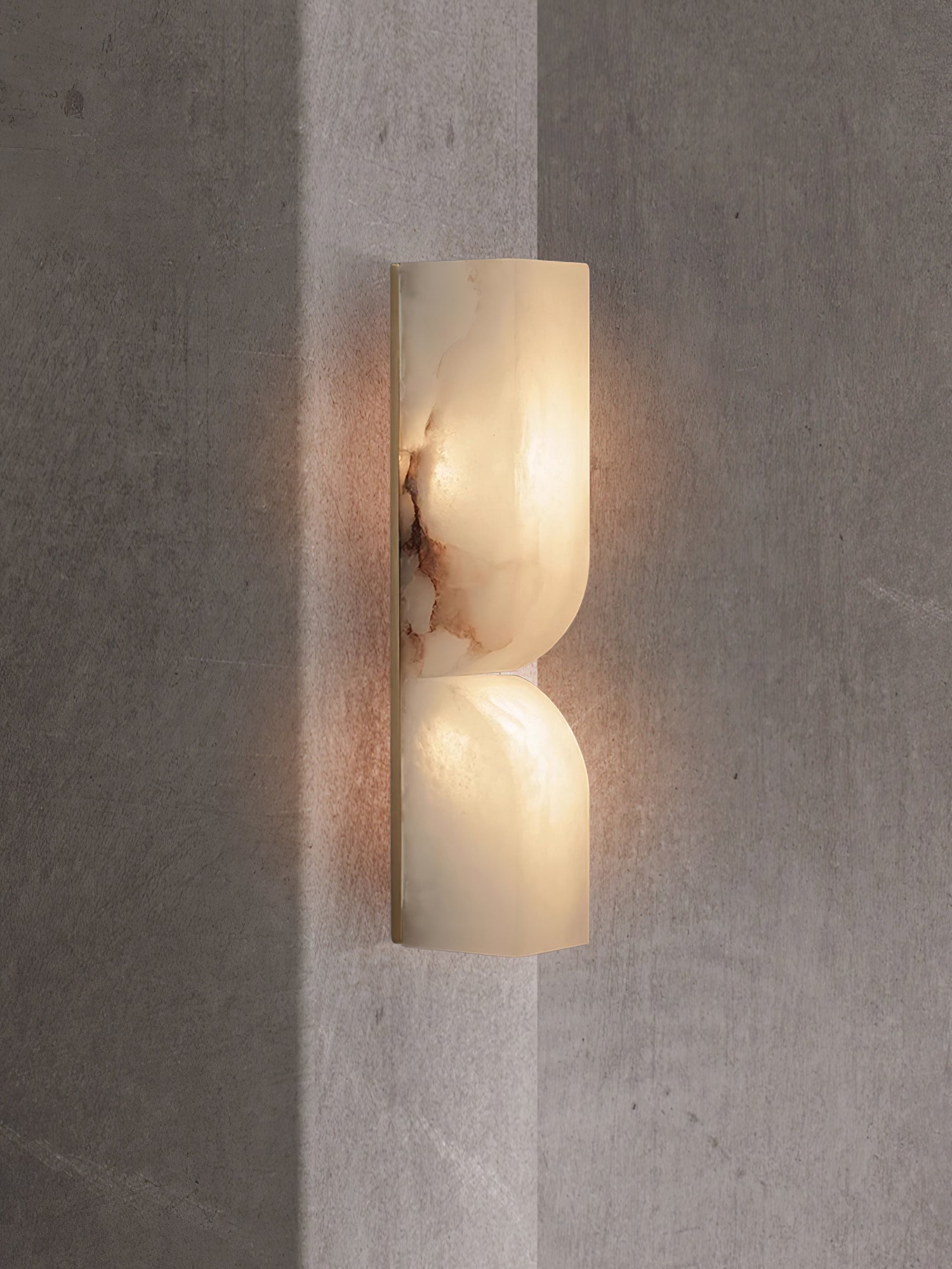 Lunaris Alabaster Rectangular Wall Lamp - Blowlighting