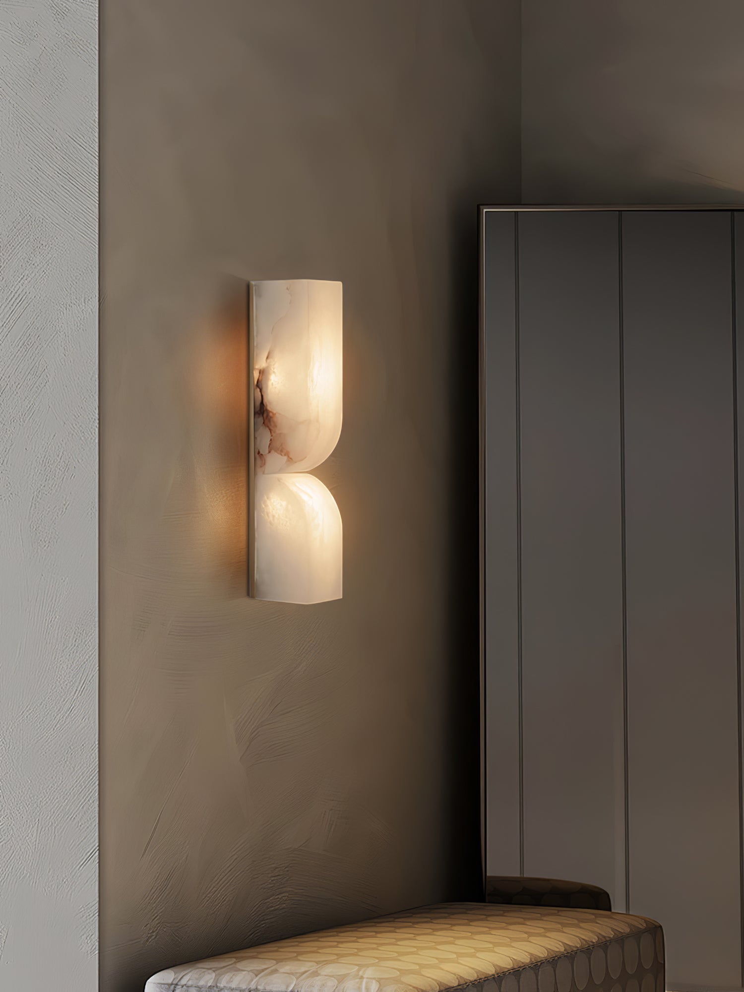 Lunaris Alabaster Rectangular Wall Lamp - Blowlighting