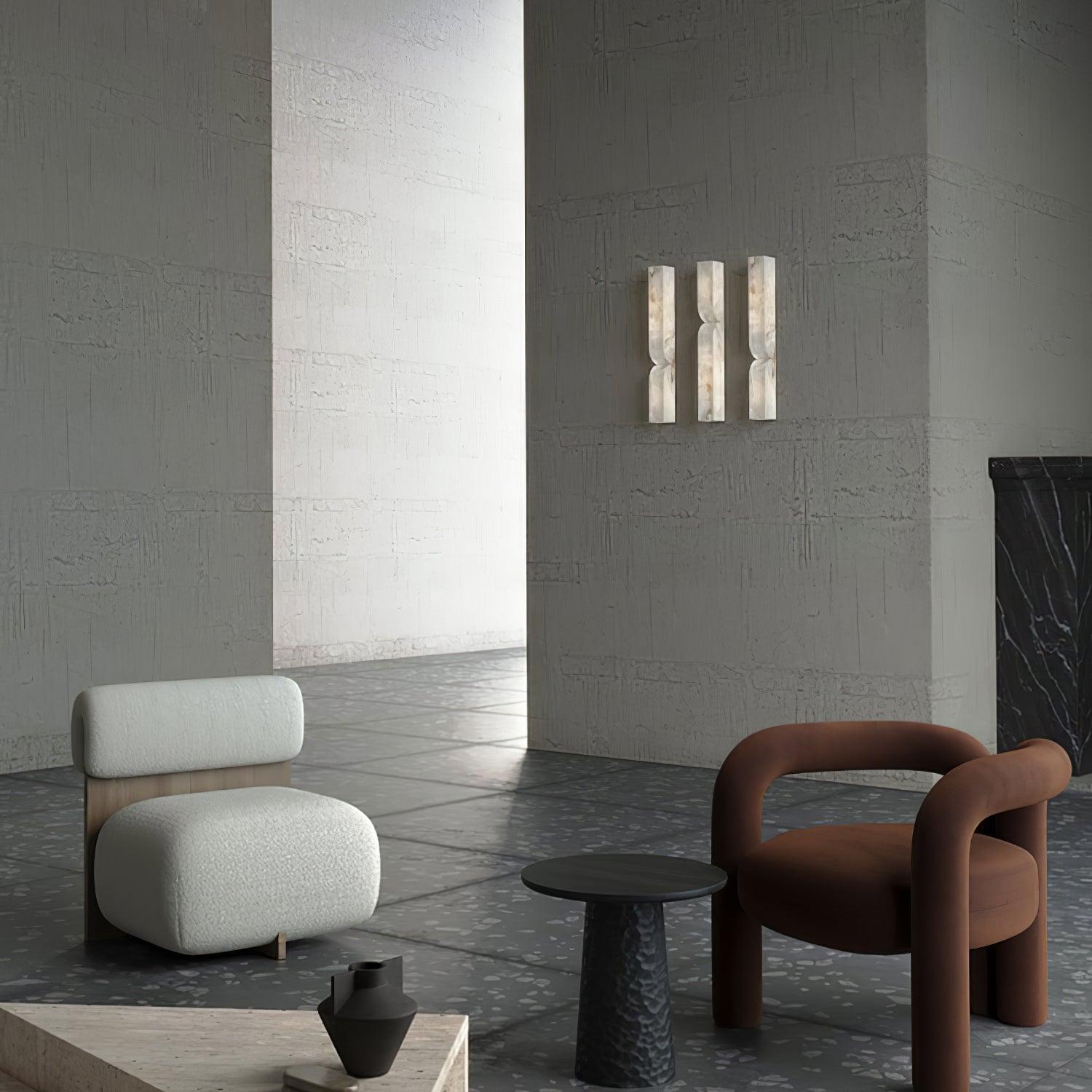 Lunaris Alabaster Rectangular Wall Lamp - Blowlighting