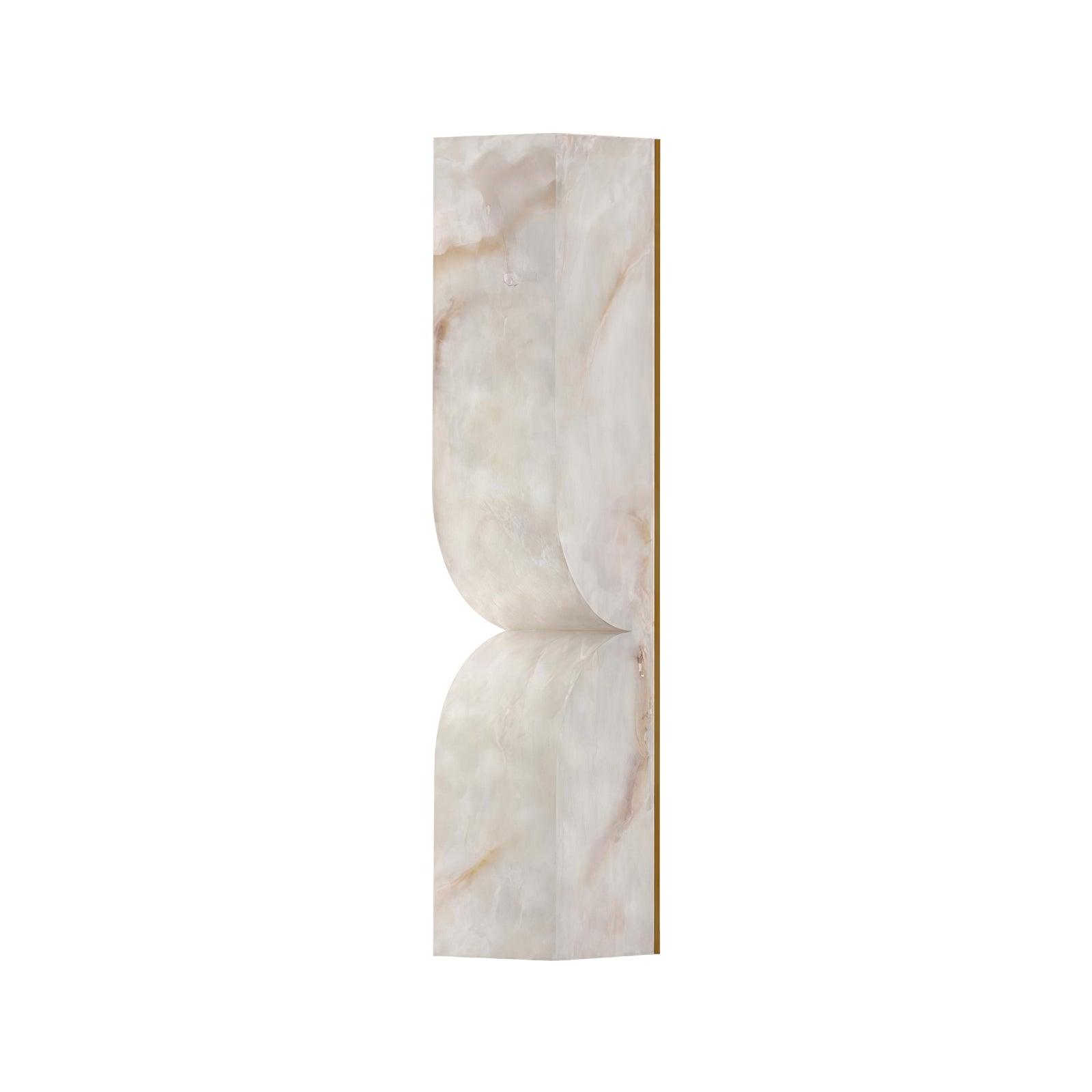 Lunaris Alabaster Rectangular Wall Lamp - Blowlighting
