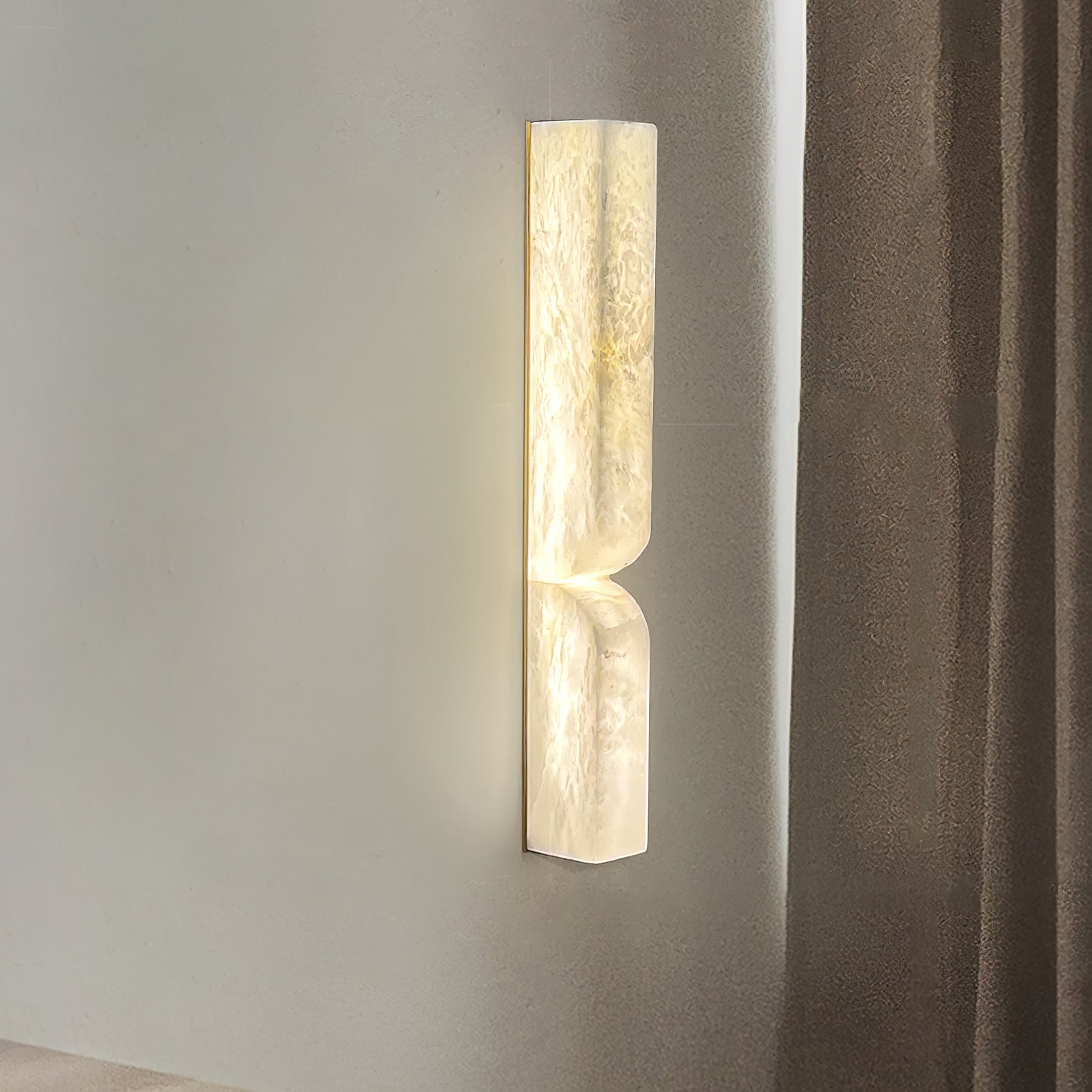 Lunaris Alabaster Rectangular Wall Lamp - Blowlighting