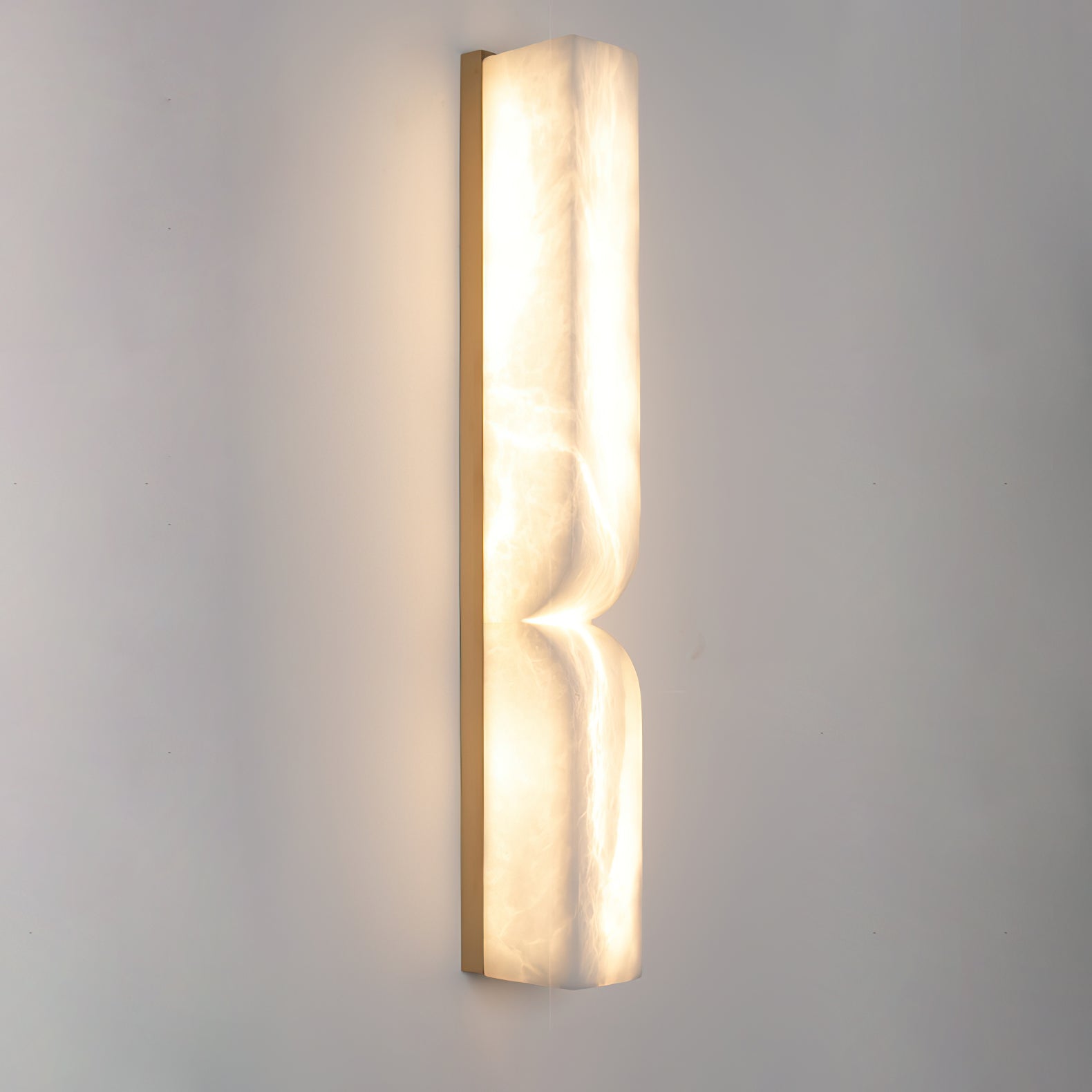 Lunaris Alabaster Rectangular Wall Lamp - Blowlighting