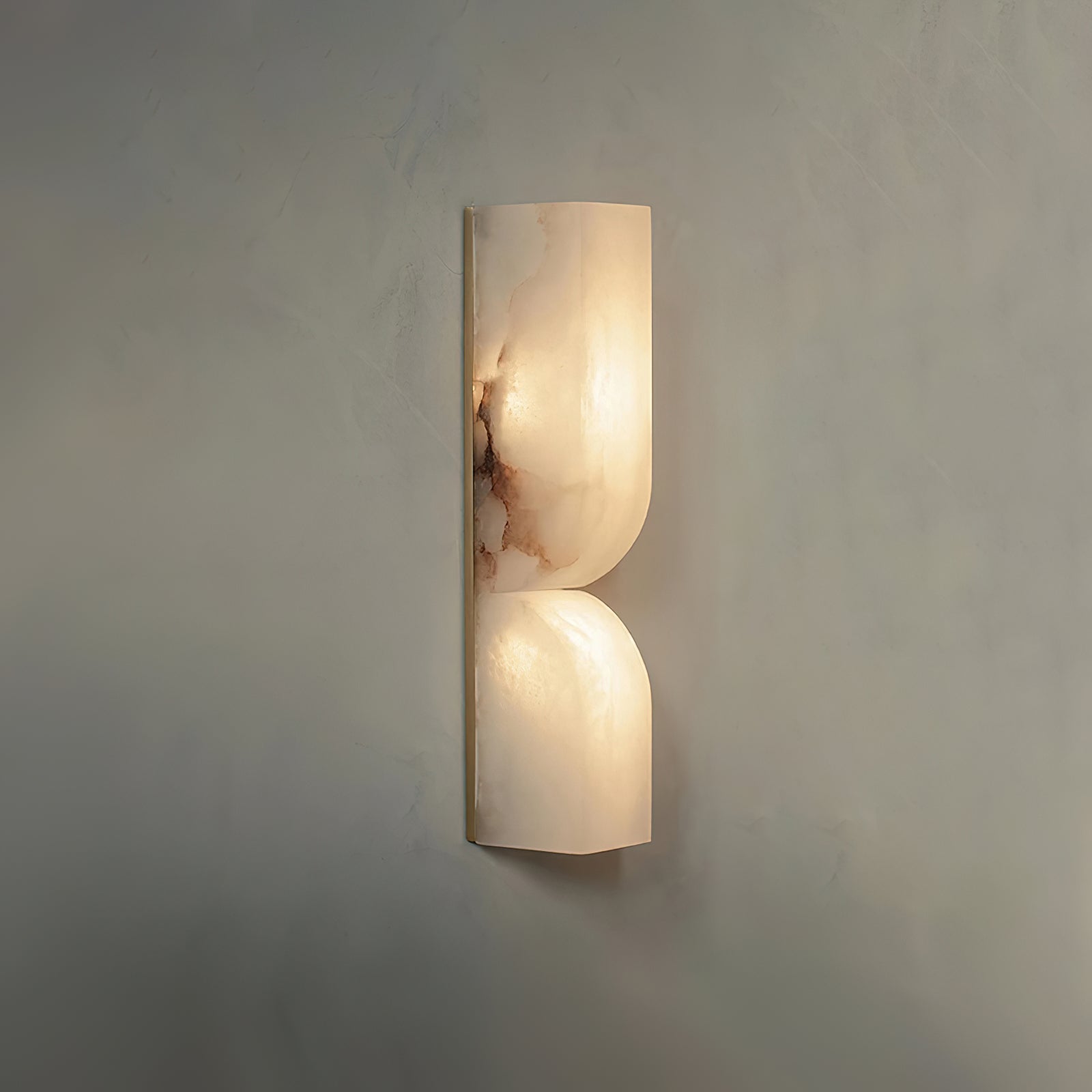 Lunaris Alabaster Rectangular Wall Lamp - Blowlighting