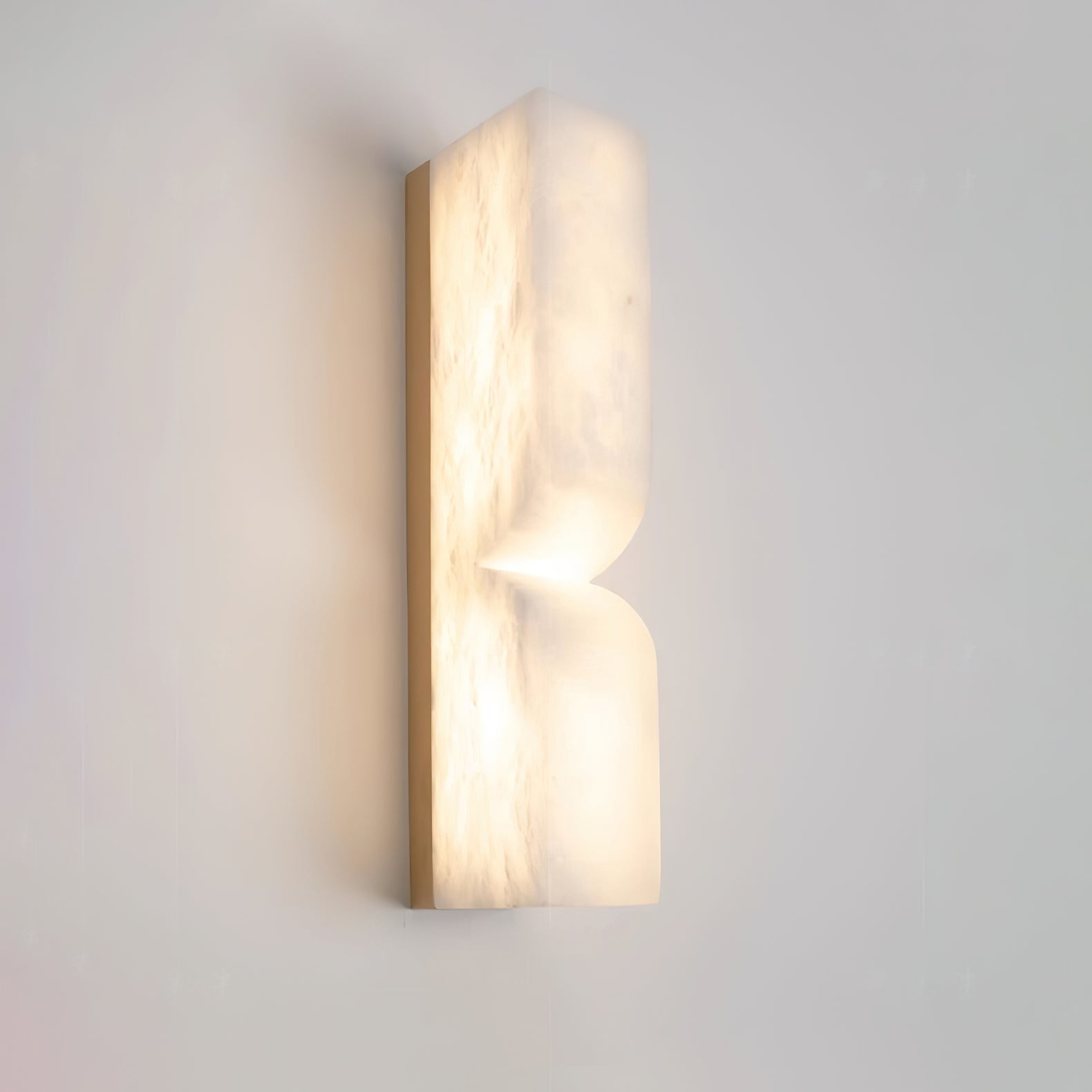 Lunaris Alabaster Rectangular Wall Lamp - Blowlighting