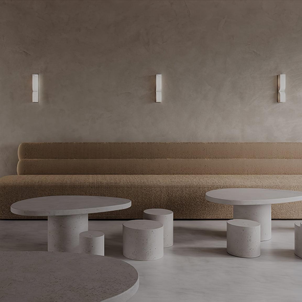 Lunaris Alabaster Rectangular Wall Lamp - Blowlighting