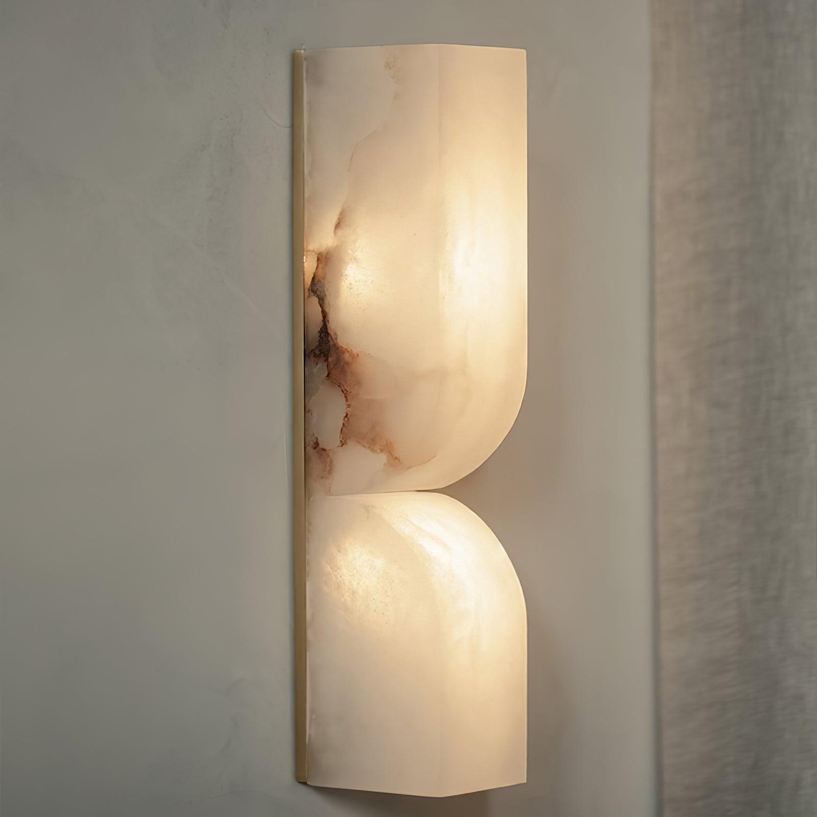 Lunaris Alabaster Rectangular Wall Lamp - Blowlighting