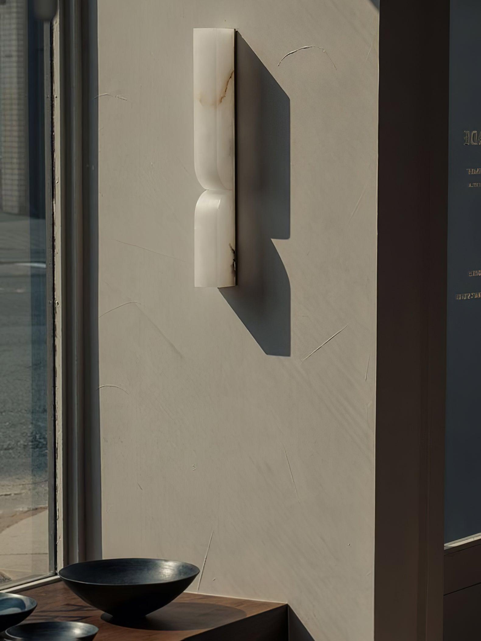 Lunaris Alabaster Rectangular Wall Lamp - Blowlighting