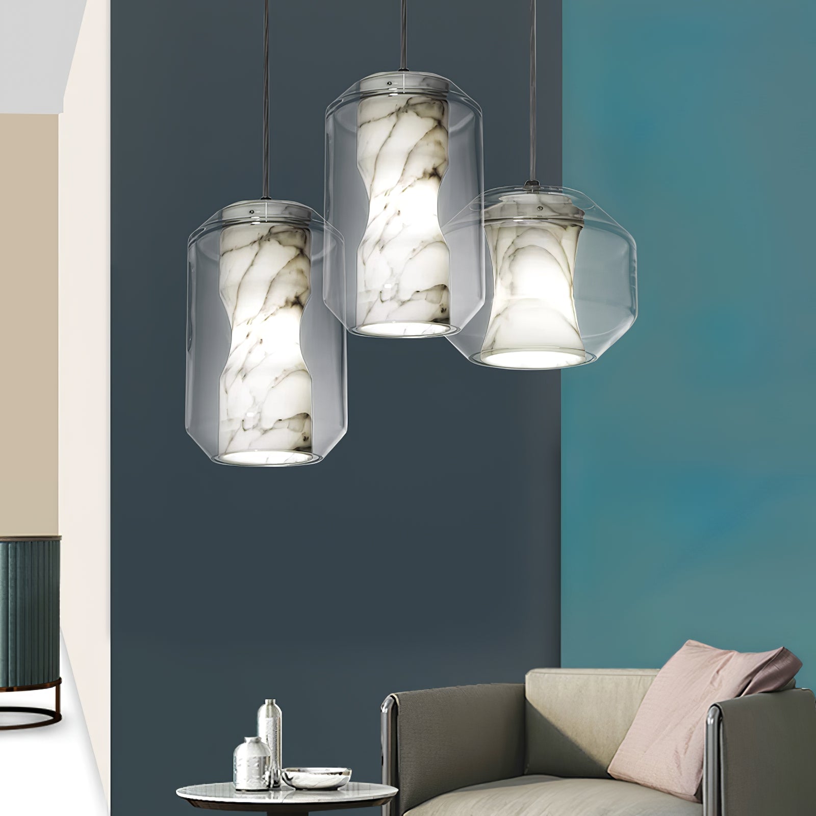 Elaris Alabaster Pendant Light - Blowlighting