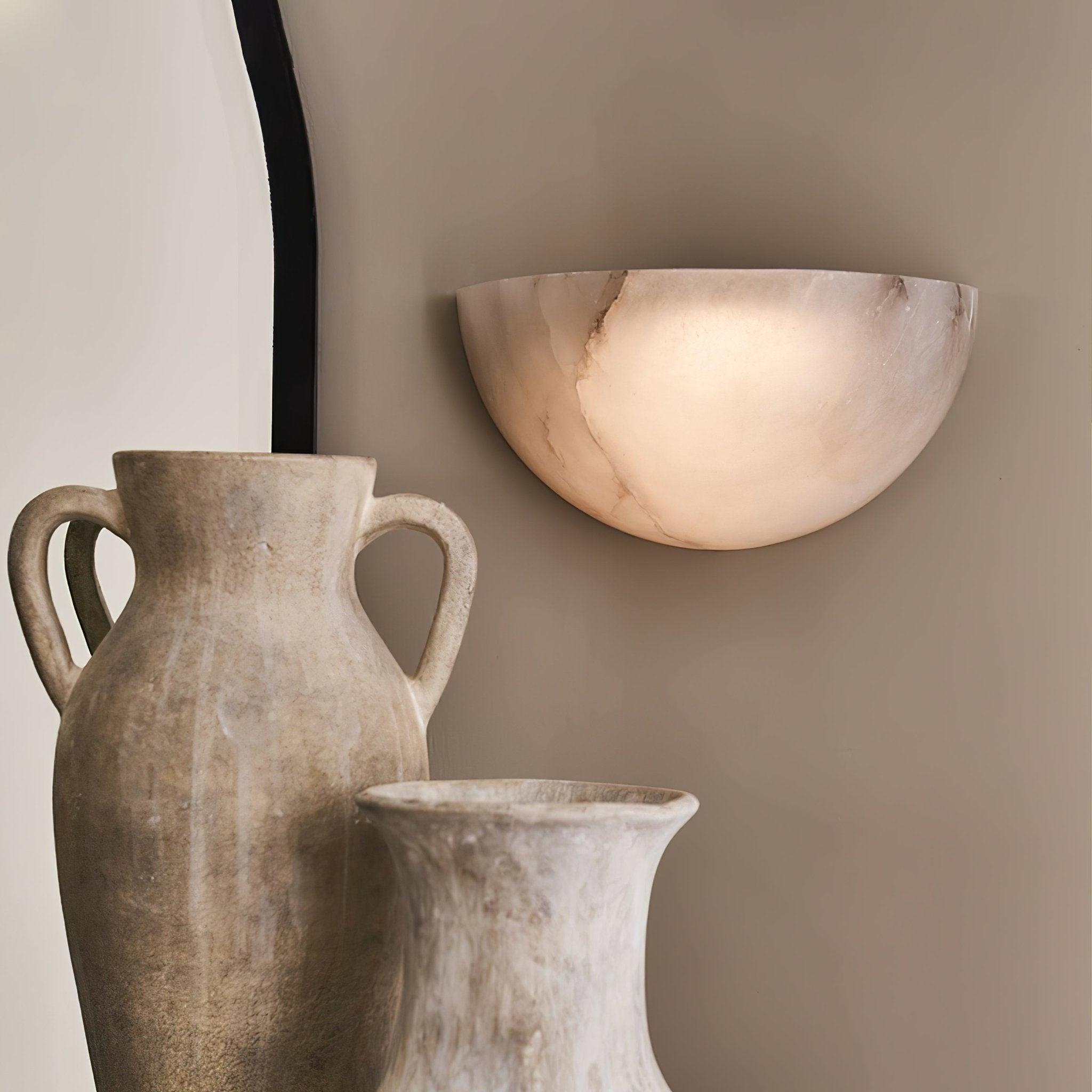 Selene Classic Alabaster Wall Light - Blowlighting