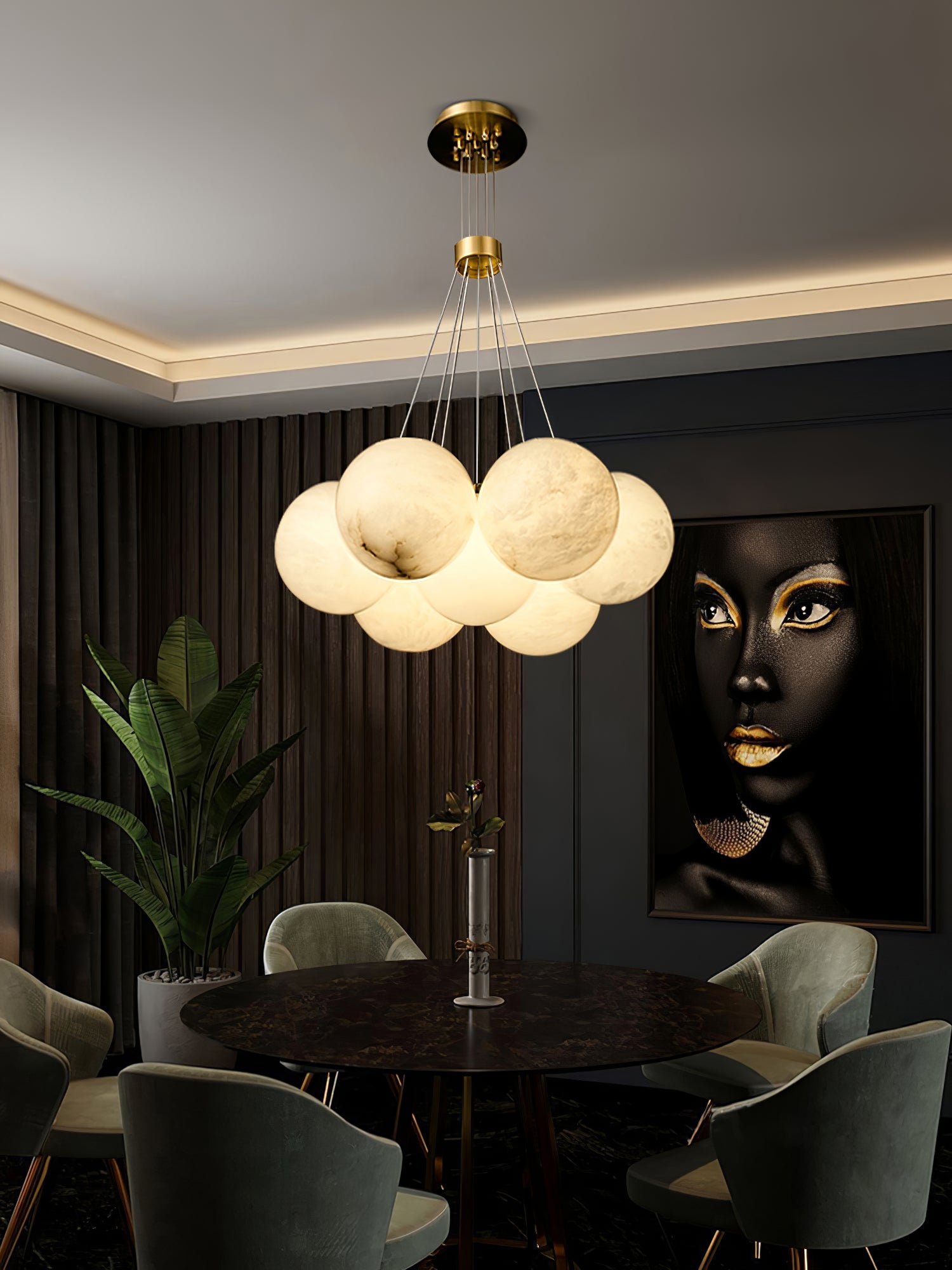 Zovenila Alabaster Chandelier - Blowlighting
