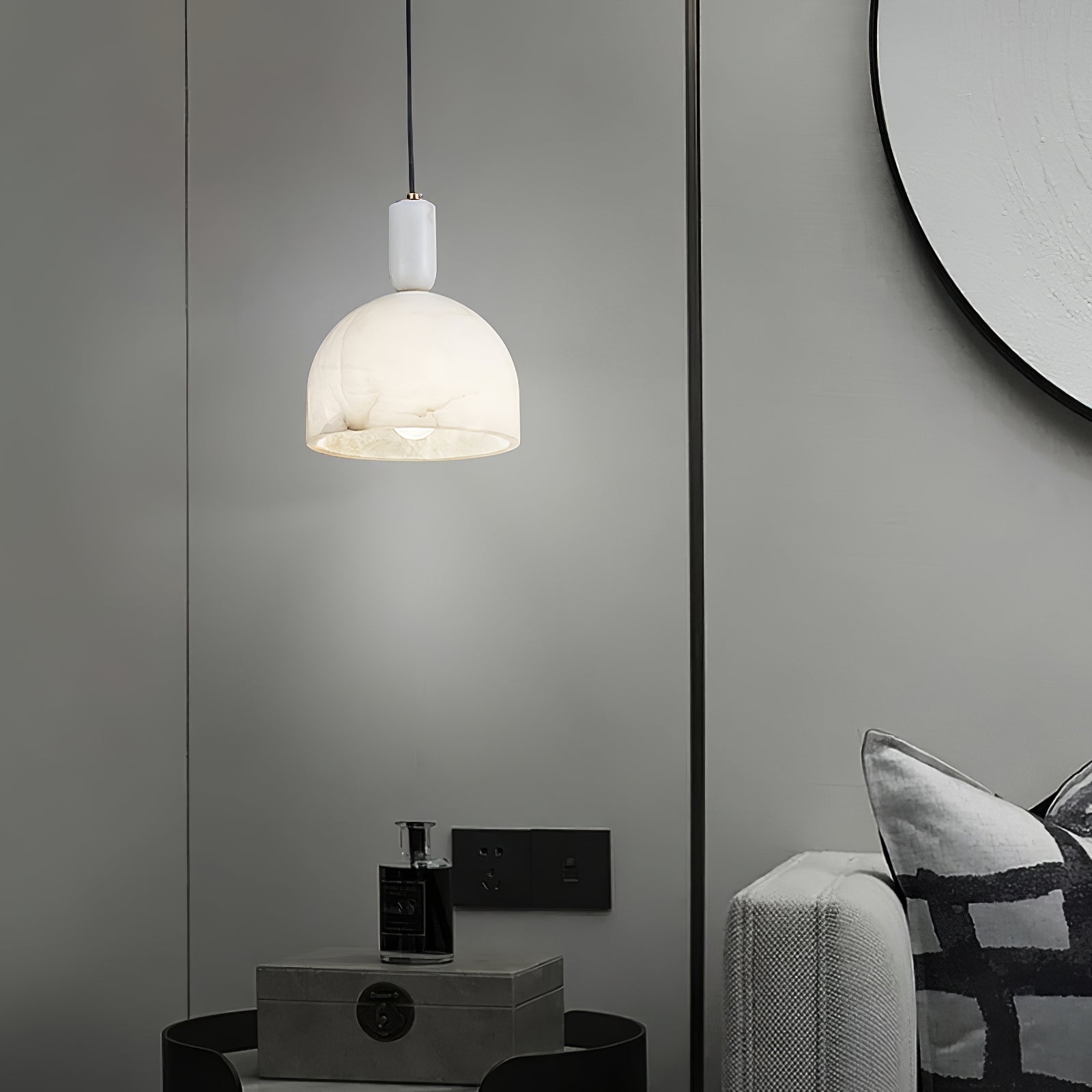 Culiror Minimalist Alabaster Pendant Light - Blowlighting