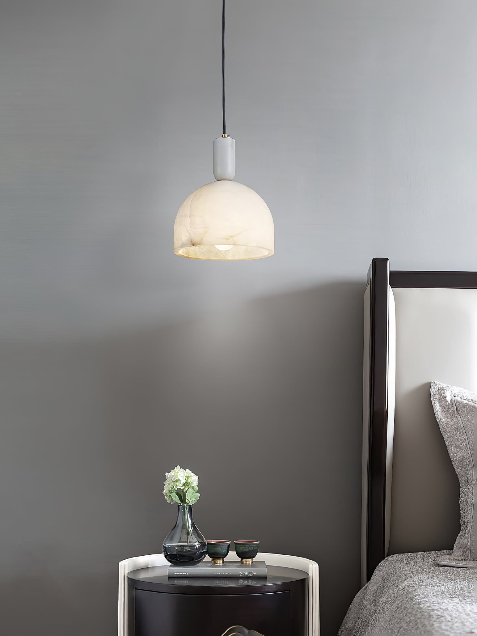Culiror Minimalist Alabaster Pendant Light - Blowlighting