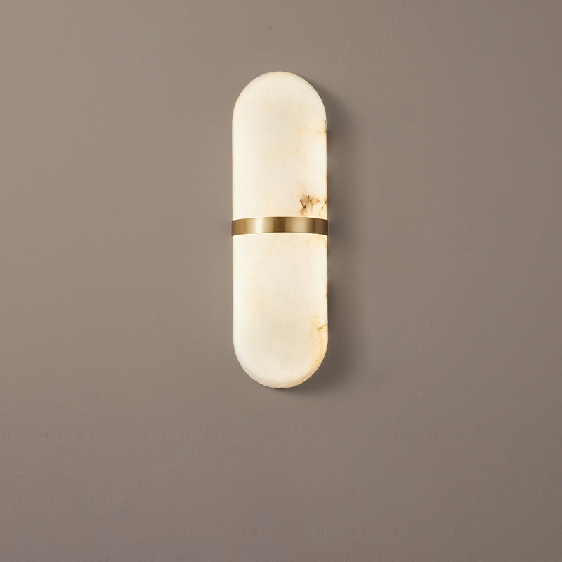 Vitheion Minimalist Alabaster Wall Light - Blowlighting