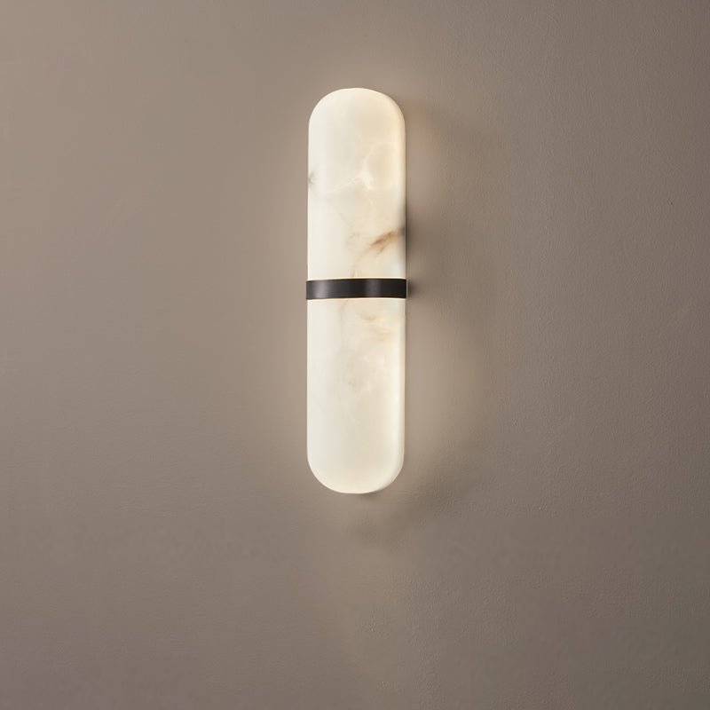 Vitheion Minimalist Alabaster Wall Light - Blowlighting