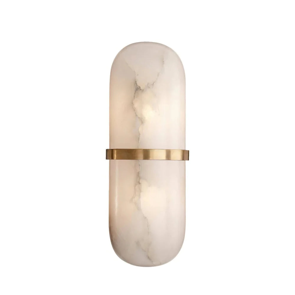 Vitheion Minimalist Alabaster Wall Light - Blowlighting