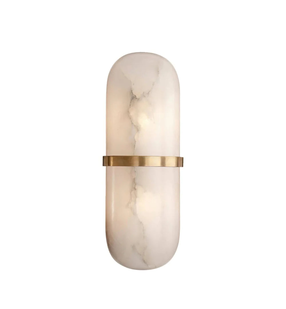 Vitheion Minimalist Alabaster Wall Light - Blowlighting