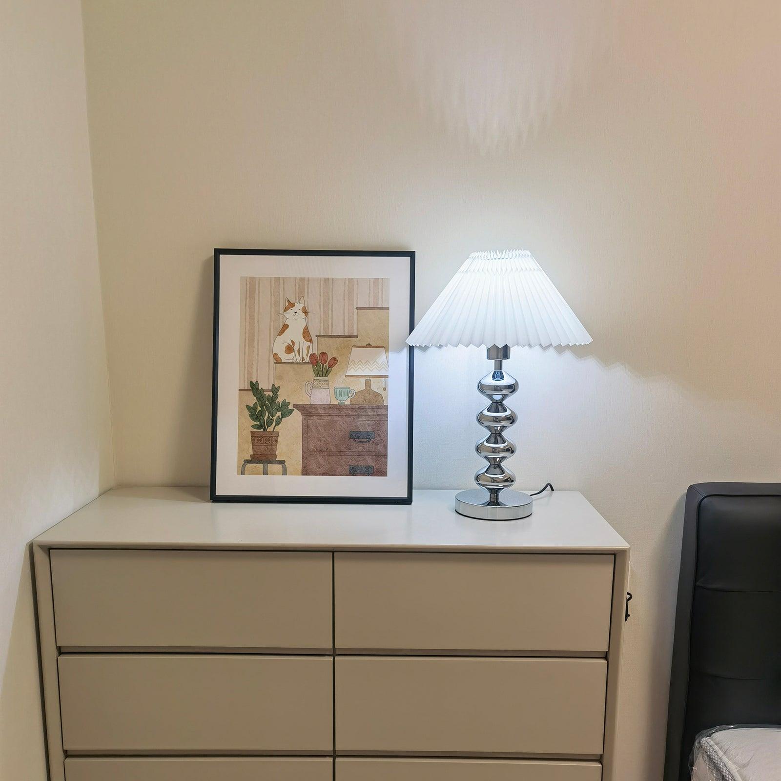 Aleisha Pleated Table Lamp - Blowlighting