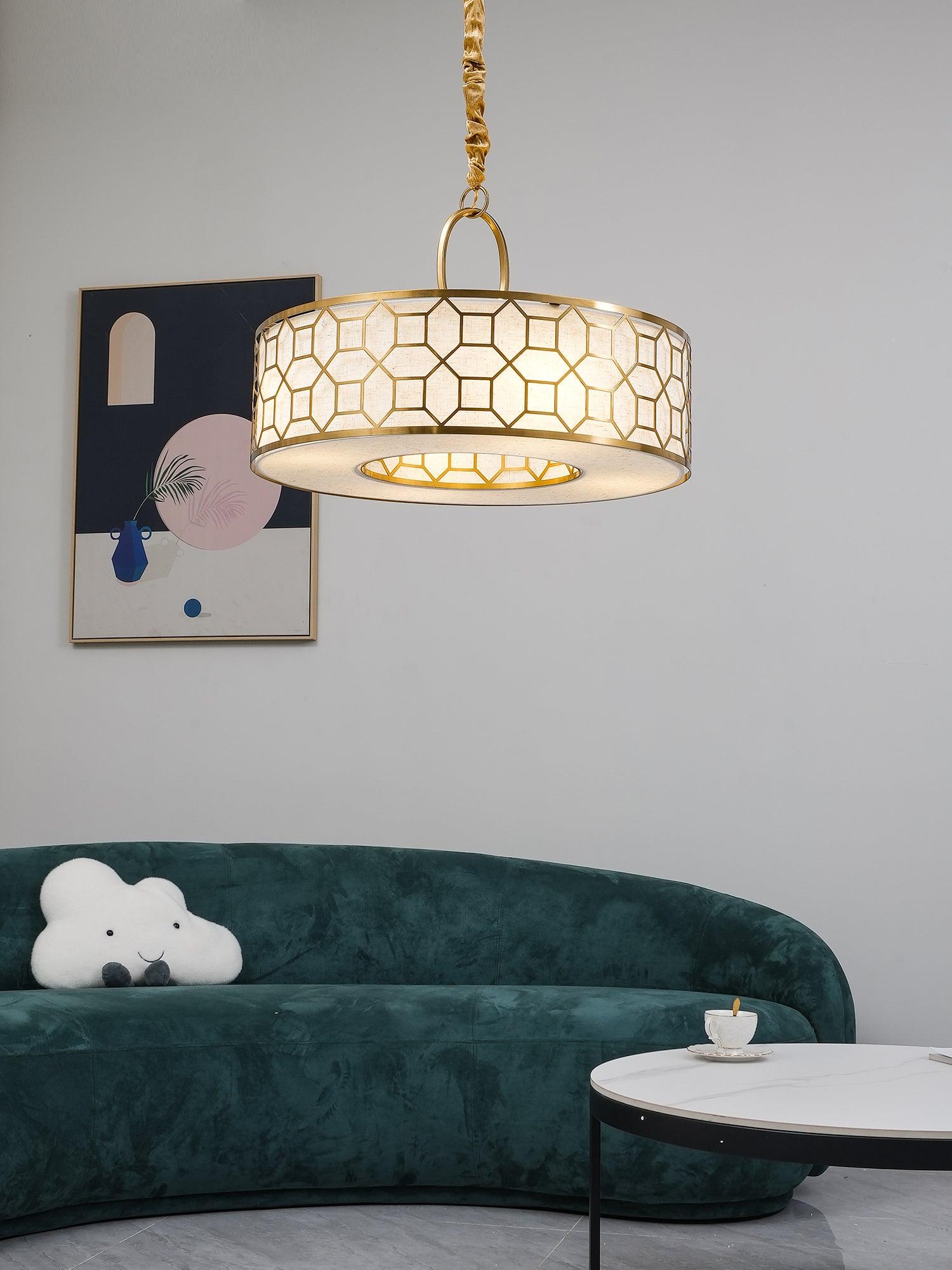 Arshaor Premium Elegance Round Copper Glass Pendant light - Blowlighting