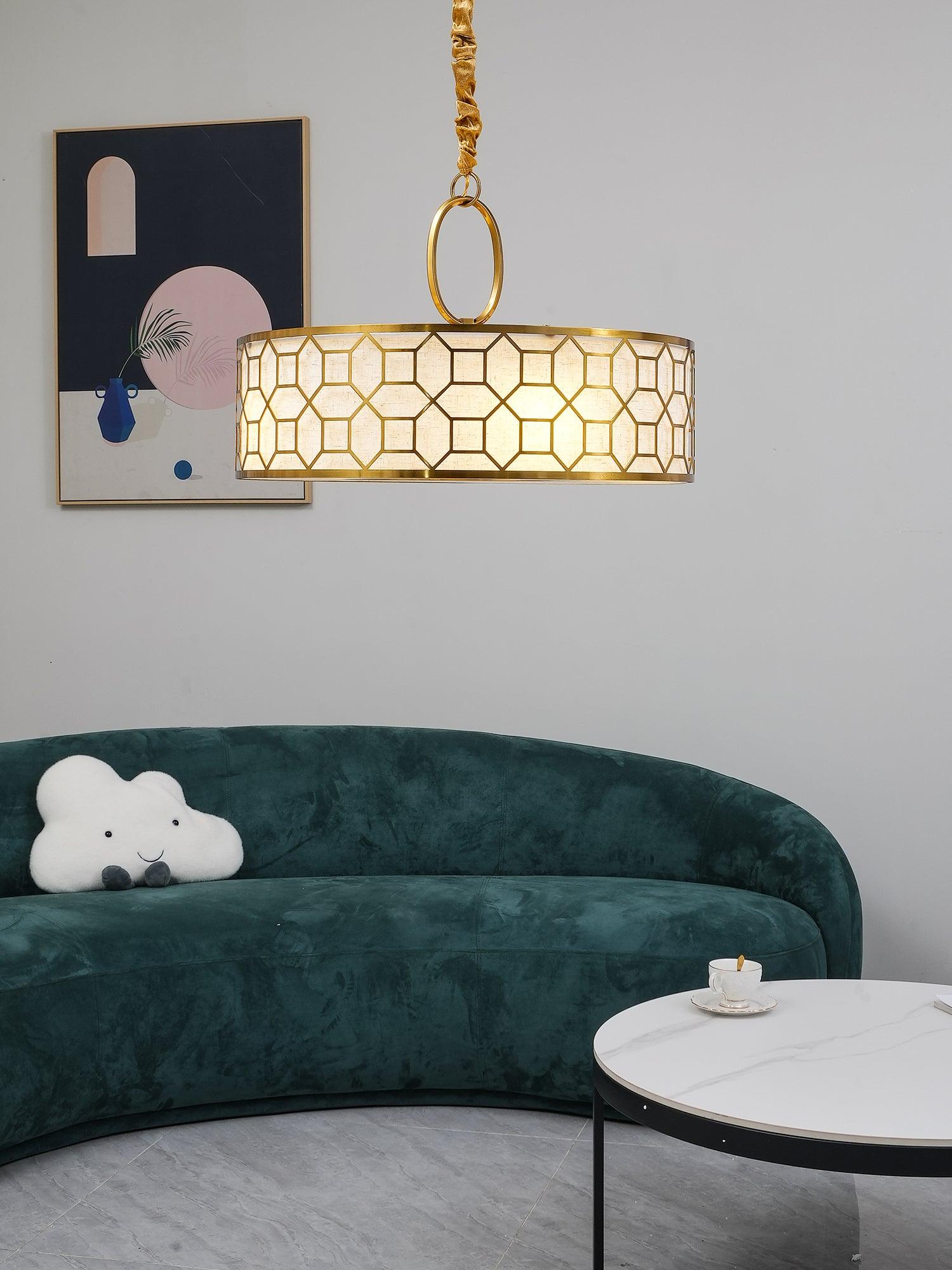 Arshaor Premium Elegance Round Copper Glass Pendant light - Blowlighting