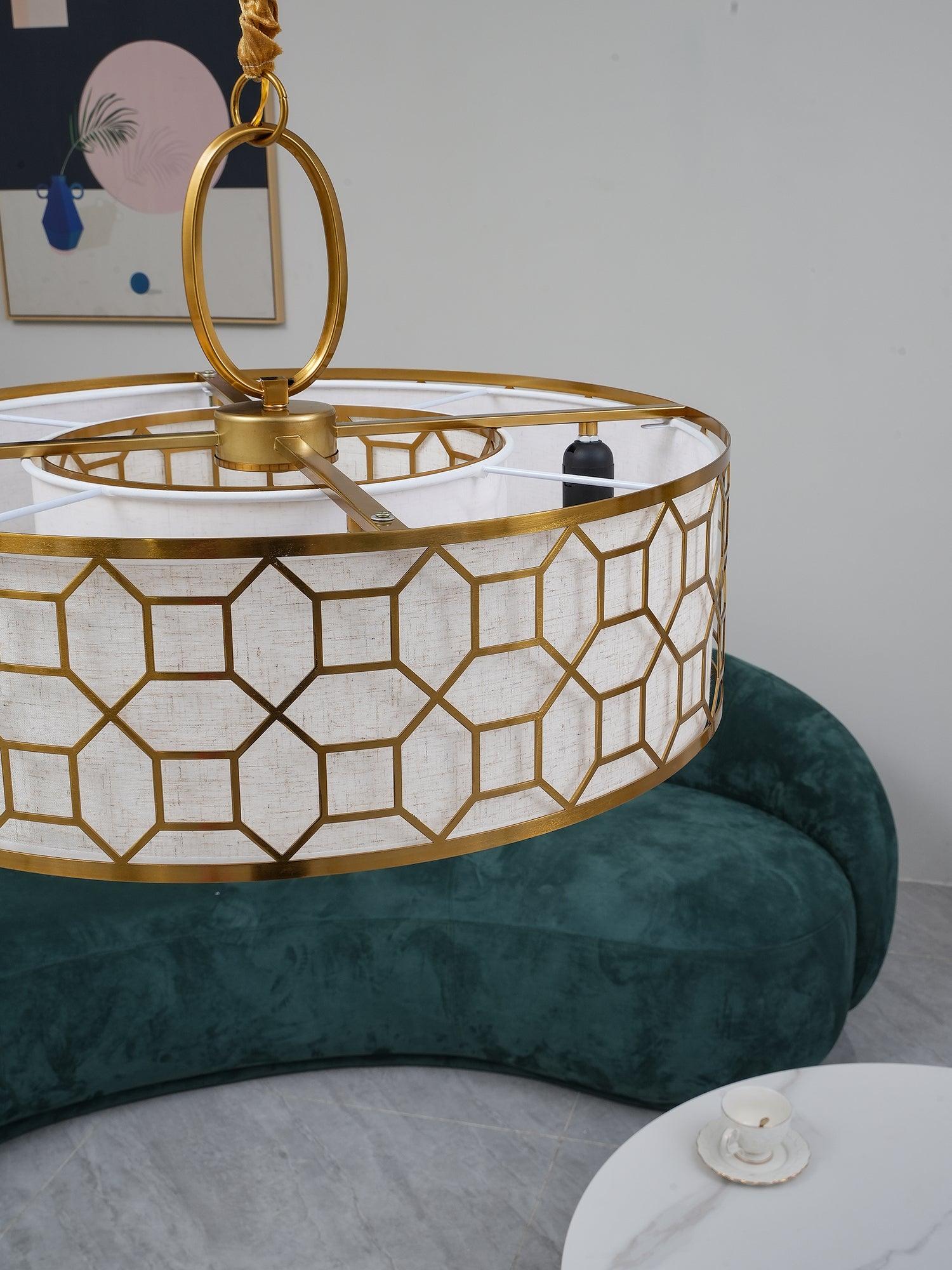 Arshaor Premium Elegance Round Copper Glass Pendant light - Blowlighting