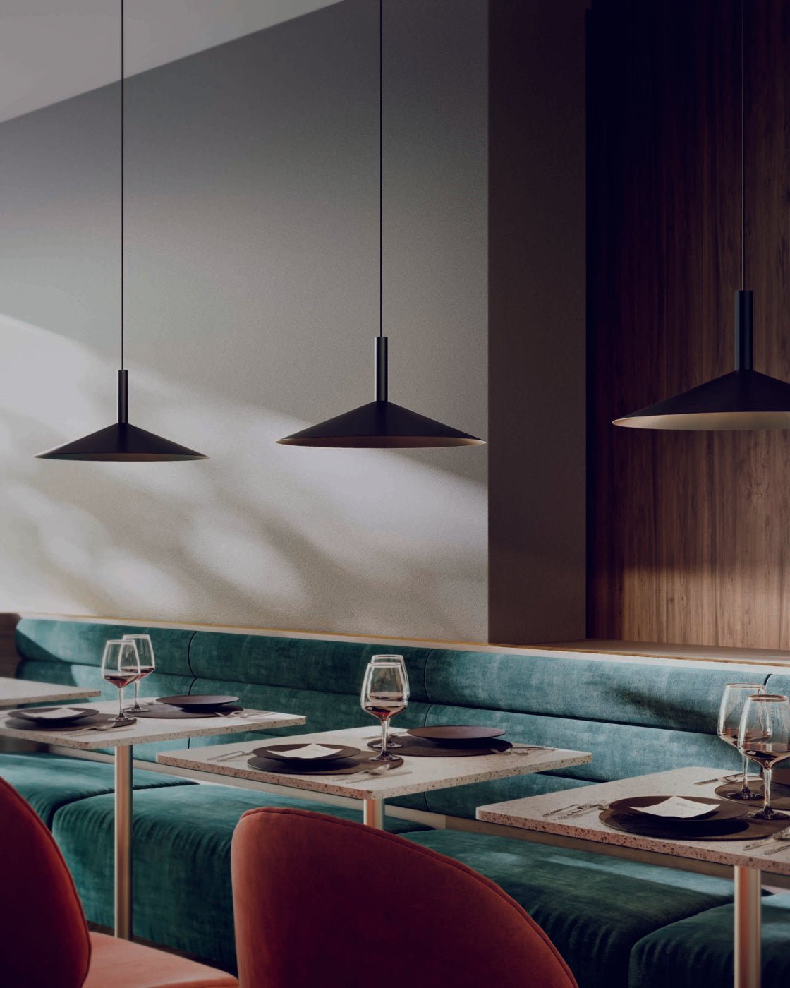 Vezoror Conical Metal Pendant Light - Blowlighting