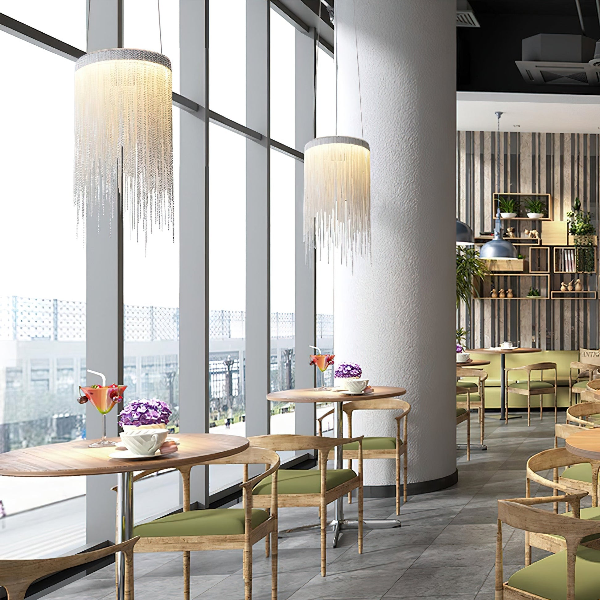 Aluminum Chain Tassel Pendant Light - Blowlighting