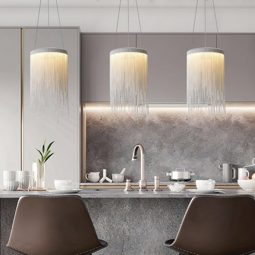 Aluminum Chain Tassel Pendant Light - Blowlighting