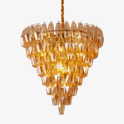 Aurora Chandelier Amber Empire Prism - Blowlighting