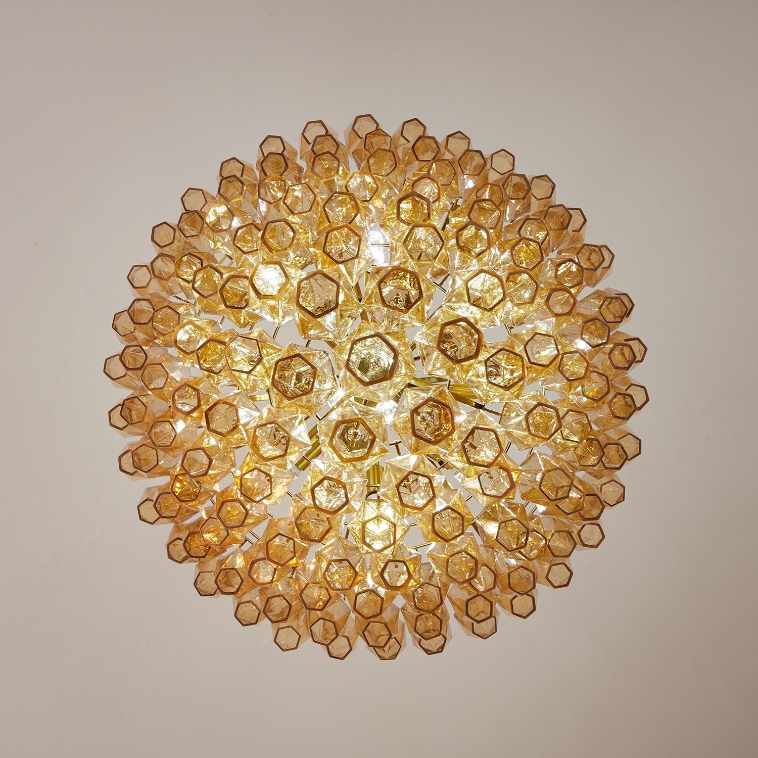 Aurora Chandelier Amber Empire Prism - Blowlighting