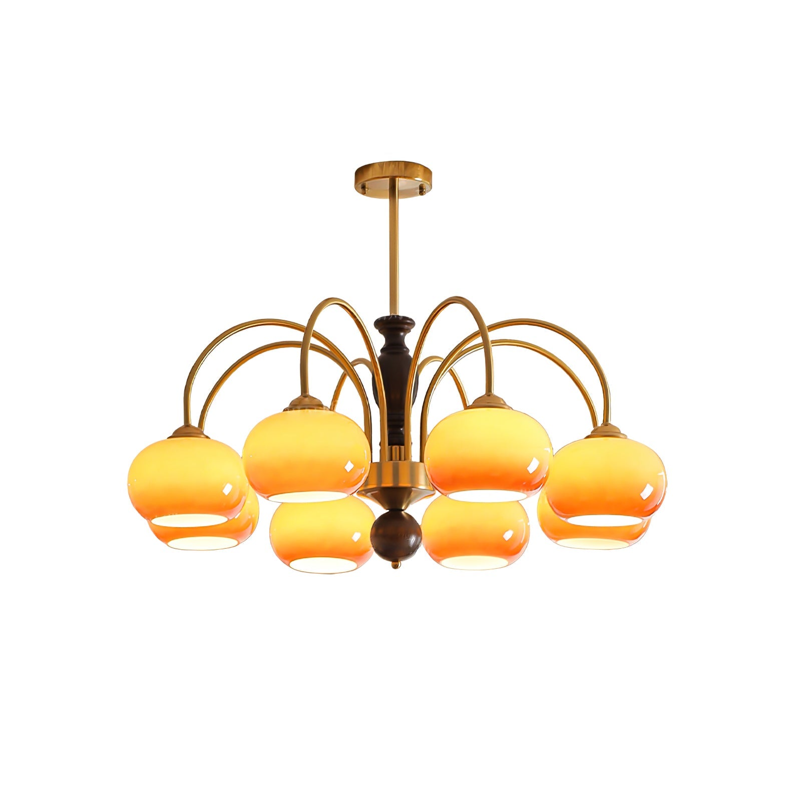 Aurora Chandelier Amberly Arch Curved Arms - Blowlighting