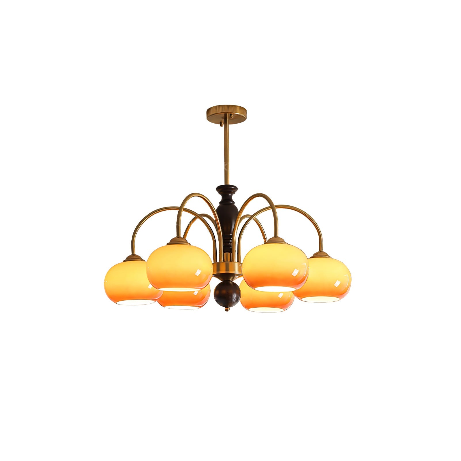 Aurora Chandelier Amberly Arch Curved Arms - Blowlighting