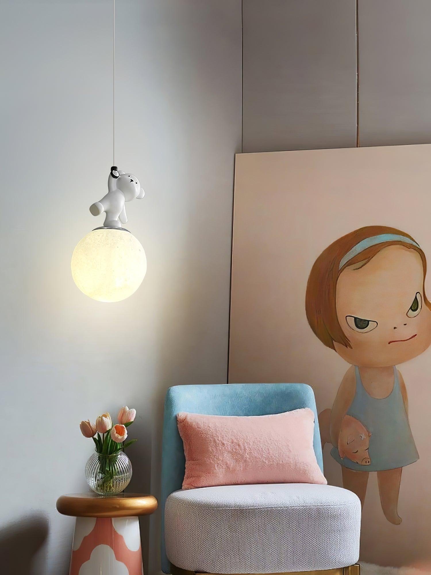 Animal And Moon Pendant Light - Blowlighting