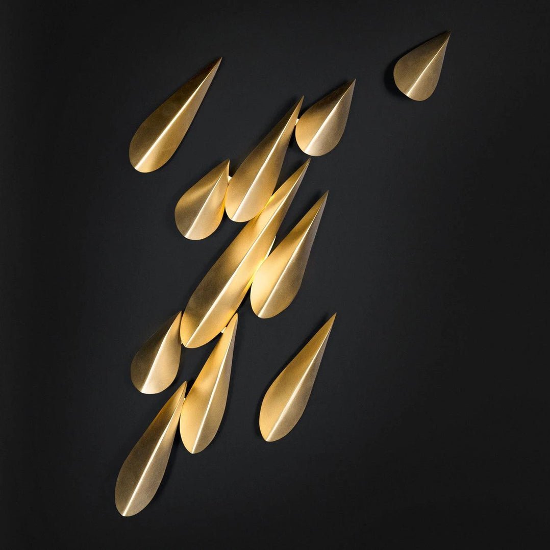 Avynis Abstract Brass Wall Light - Blowlighting