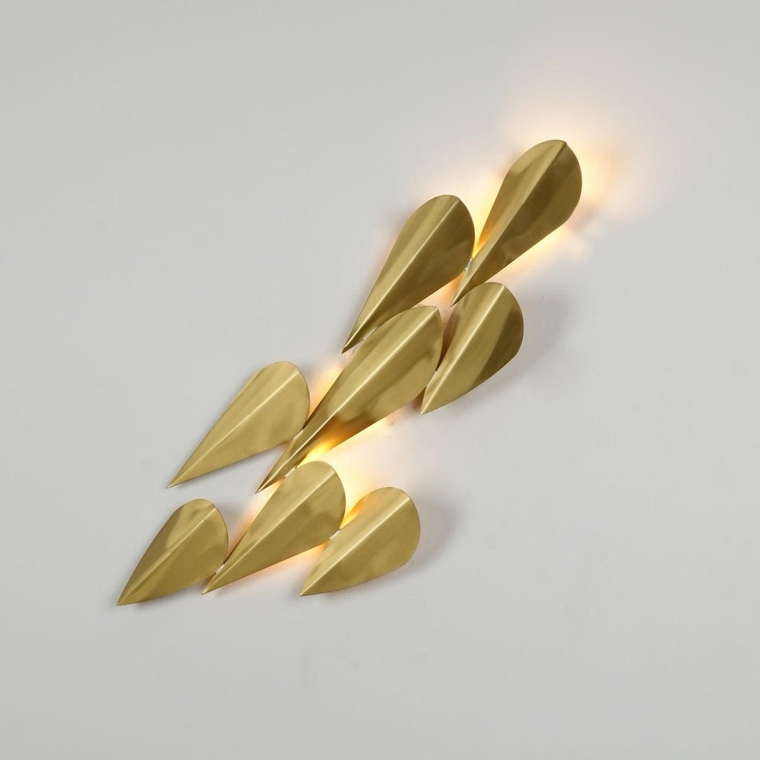 Avynis Abstract Brass Wall Light - Blowlighting